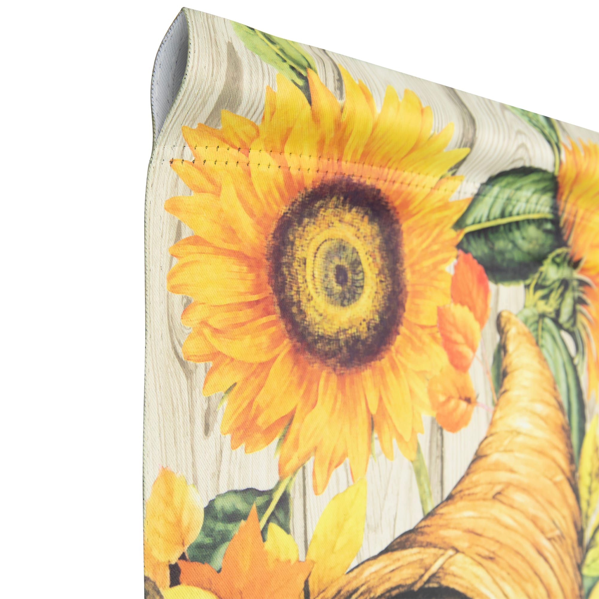 40" Cornucopia & Flowers Autumn Harvest Garden Flag