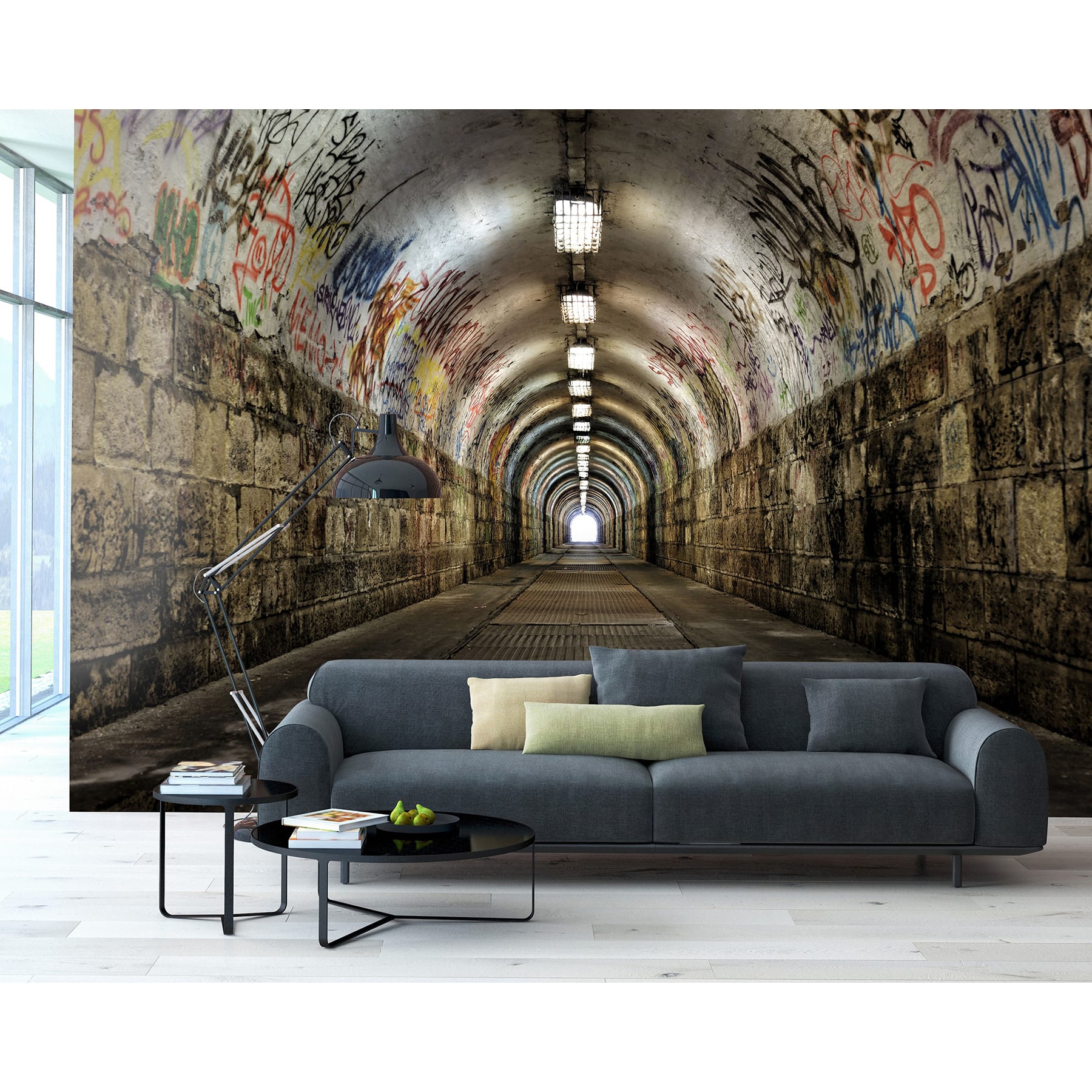 Wall Rogues Graffiti Tunnel Wall Mural