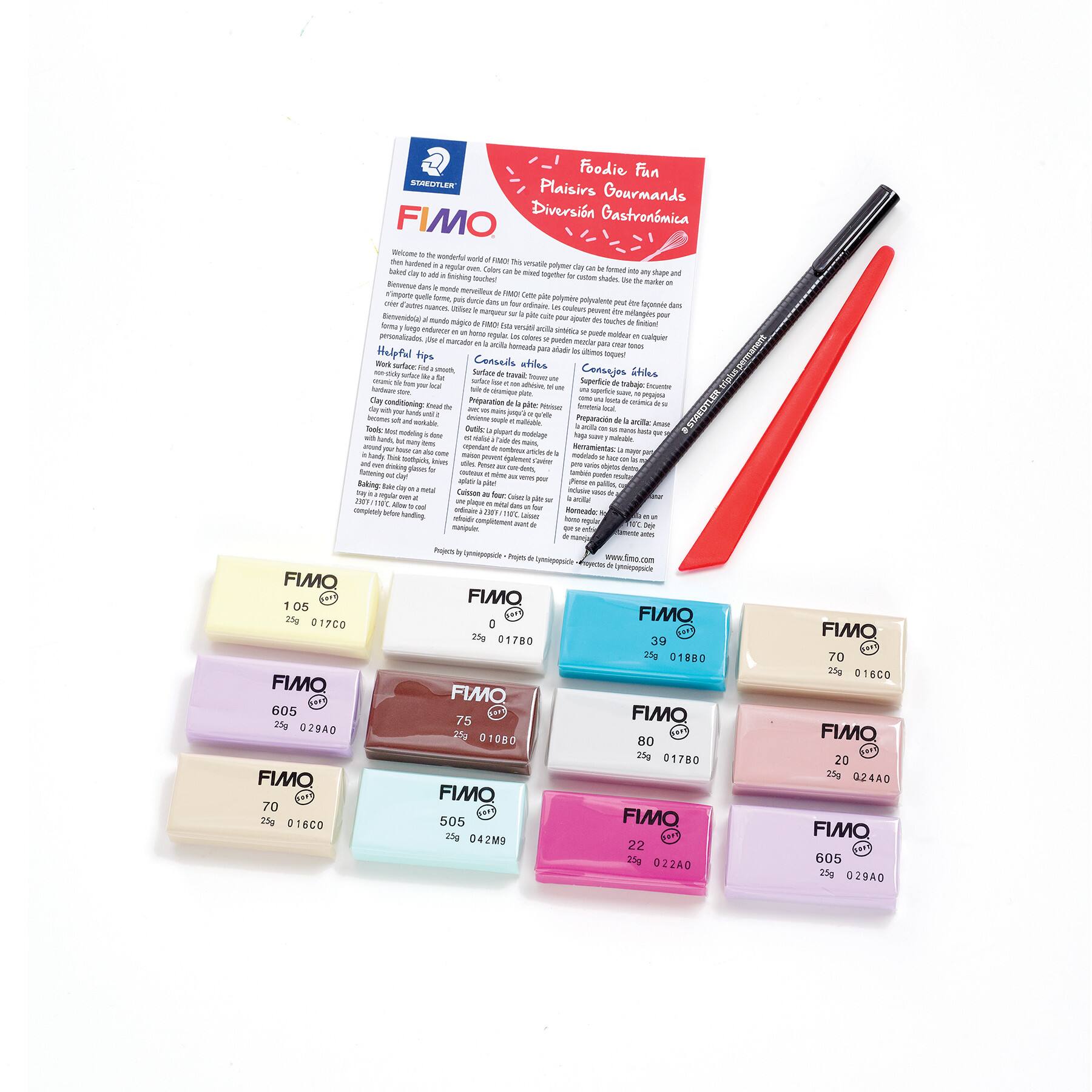 STAEDTLER® FIMO® 25g Soft Modeling Clay Foodie Fun Set