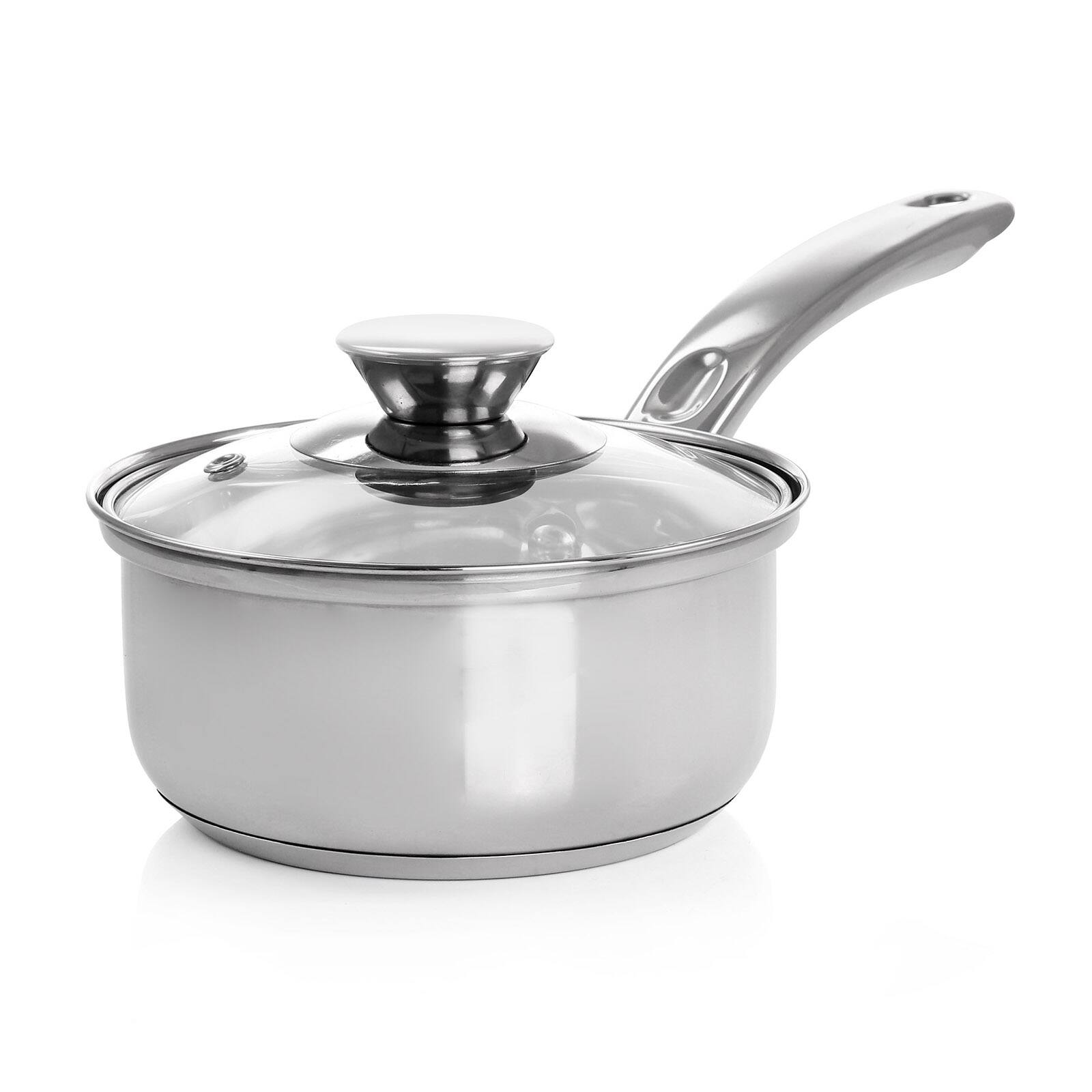 Gibson Home® Anston 7-Piece Silver Stainless Steel Cookware Set