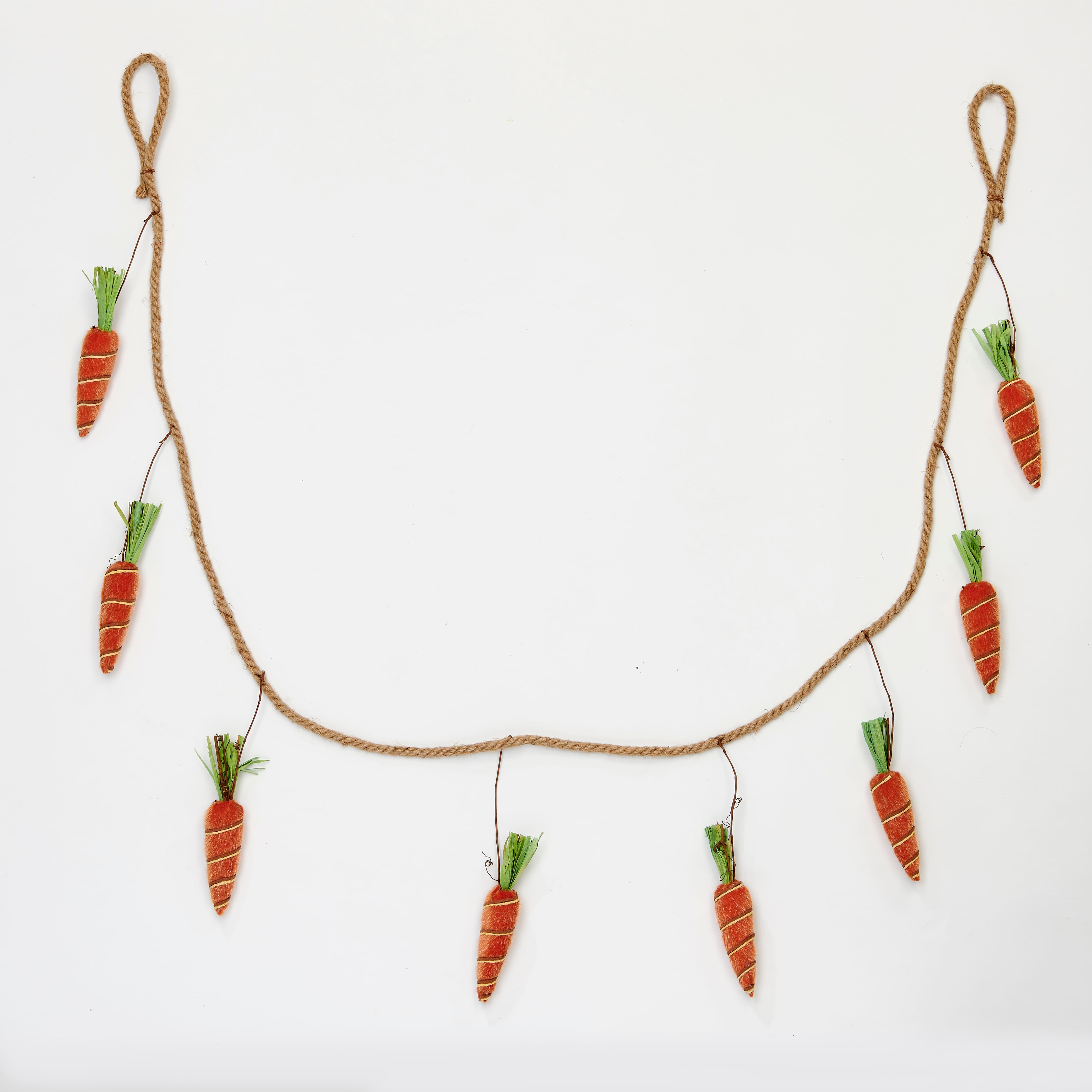71" Easter Carrot Burlap Garland