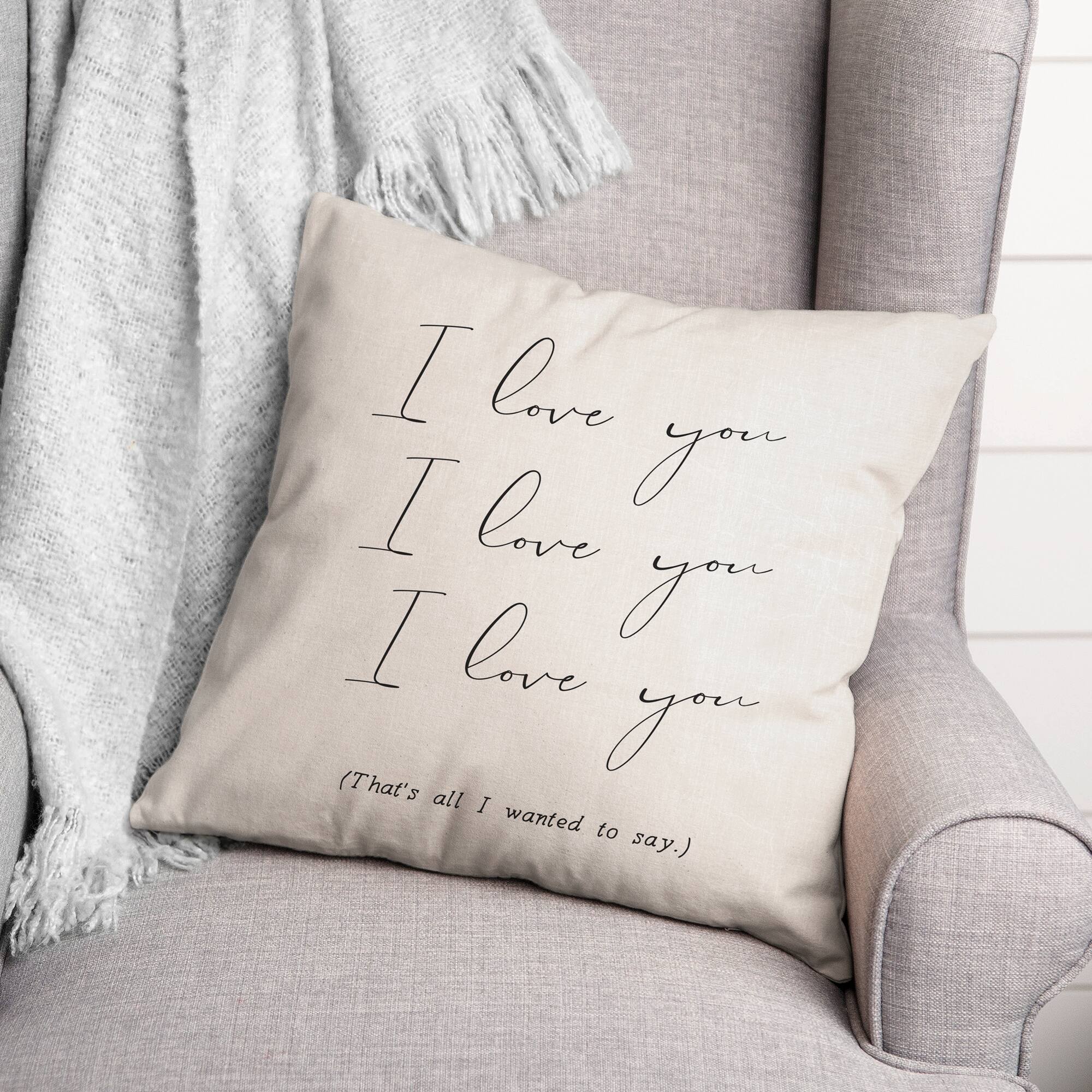 I Love You That's All Indoor/Outdoor Throw Pillow