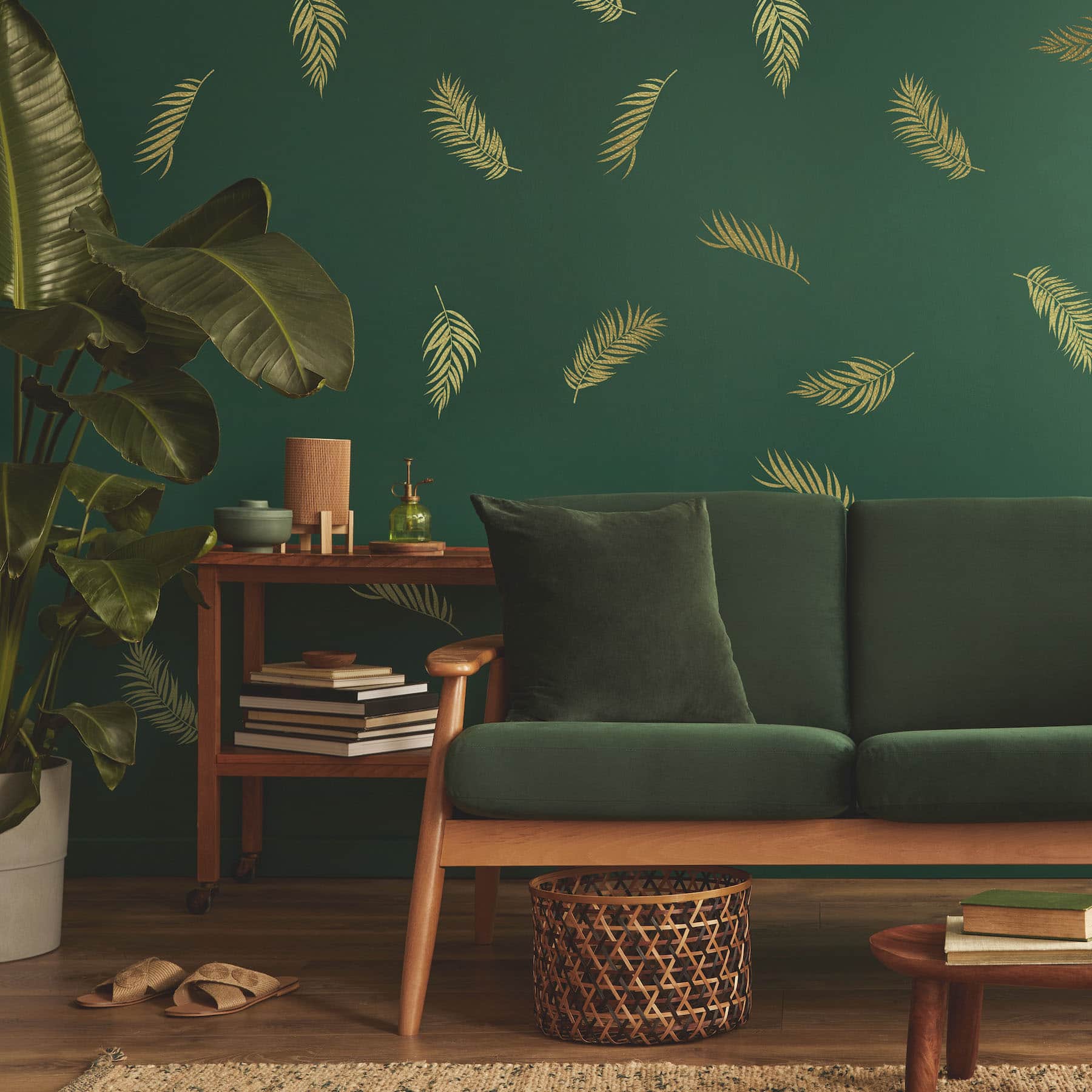RoomMates Gold Palm Frond Peel & Stick Wall Decals