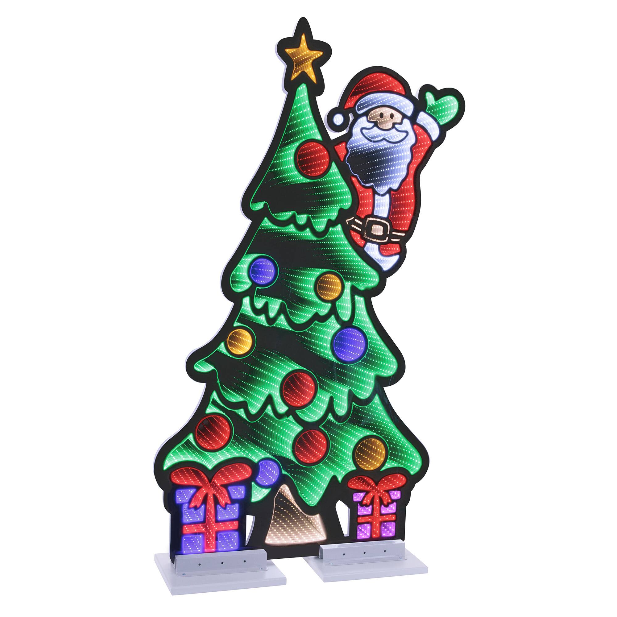 Melrose 48" Santa & Christmas Tree EkkoLight