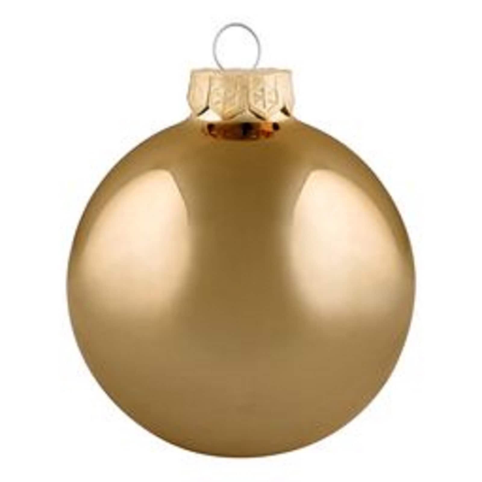 Whitehurst 4 Pack 4.75" Shiny Glass Ball Ornaments