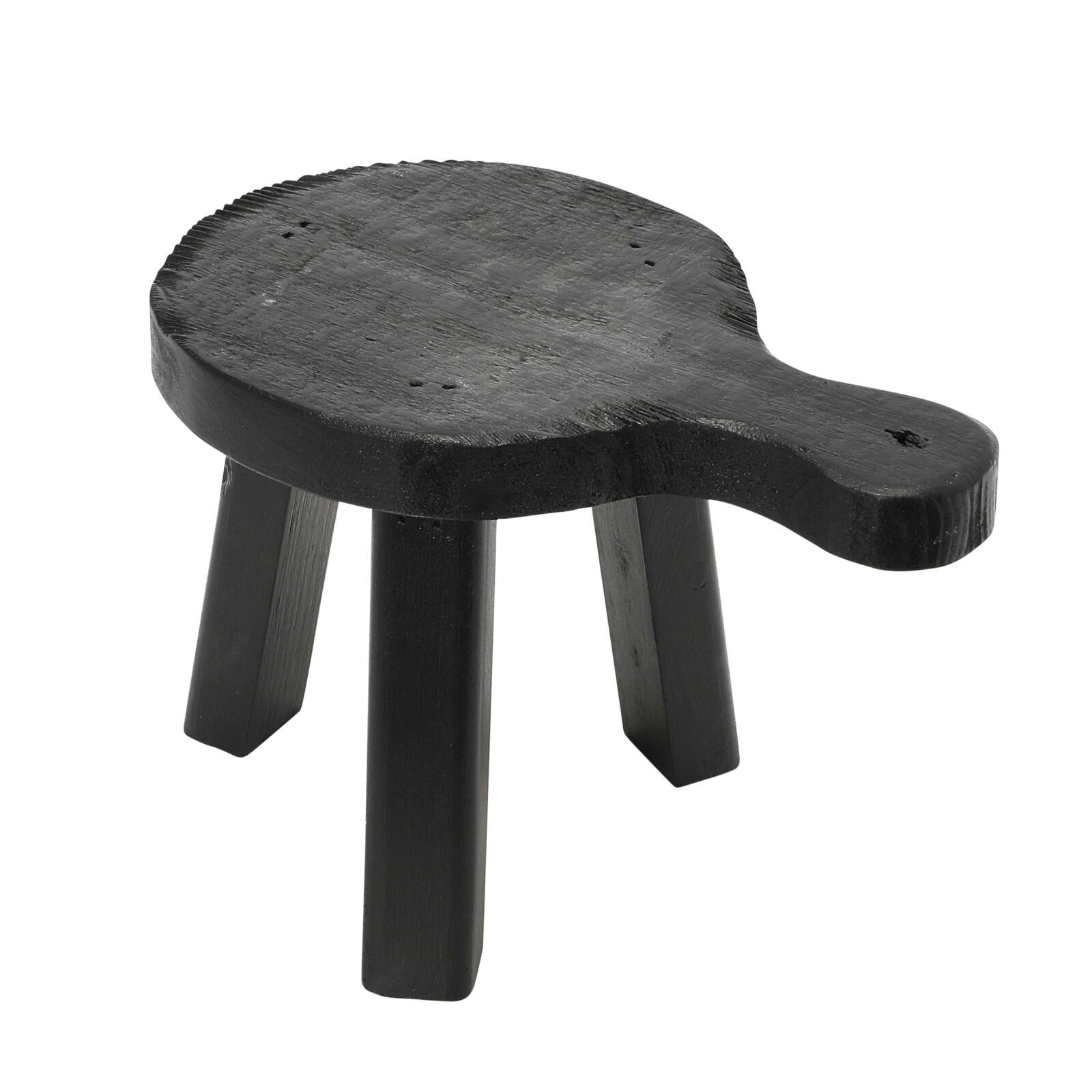 Hello Honey® 9.5" Black Decorative Smooth Wood Pedestal