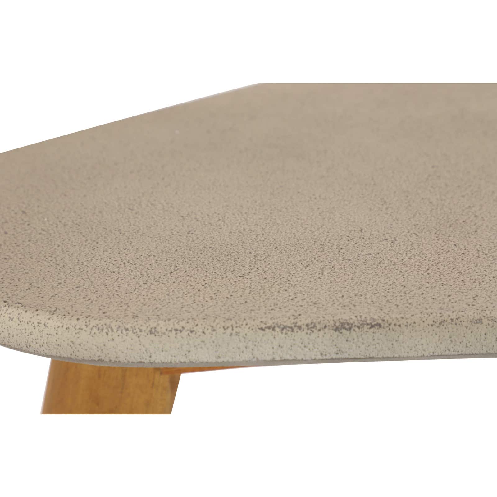29" Gray Resin Modern Outdoor Accent Table