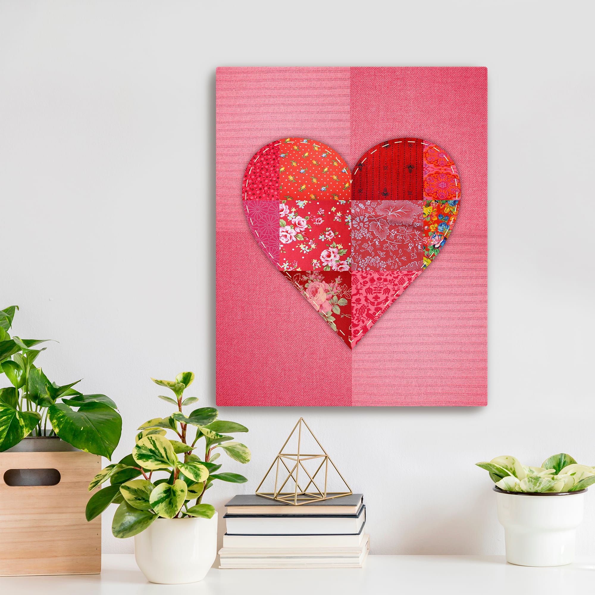 Patch Heart Canvas Giclée Art