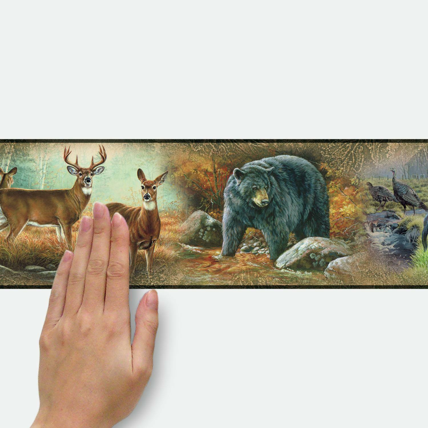 RoomMates Wildlife Medley Border