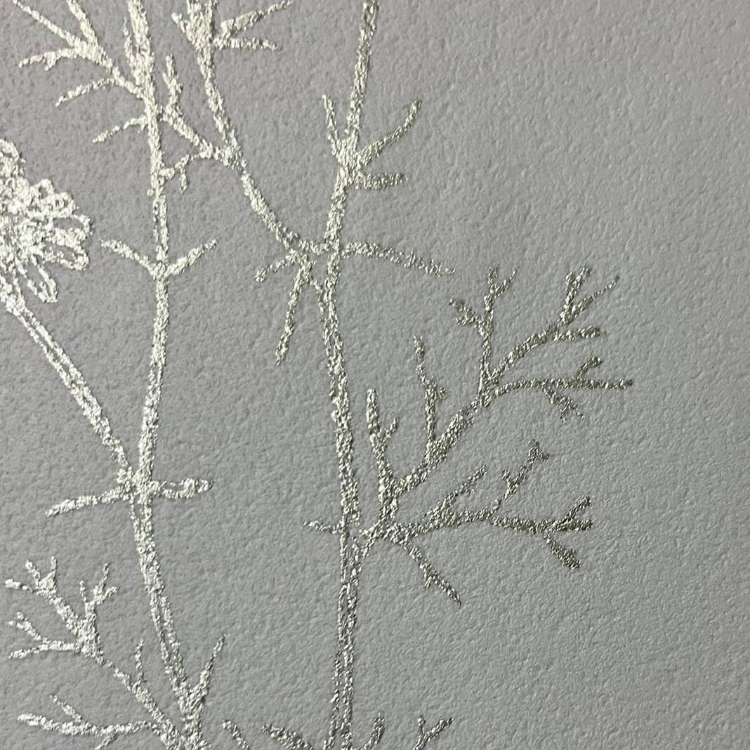 Designs Direct Luminous Botanical Sketch Metallic Wallpaper