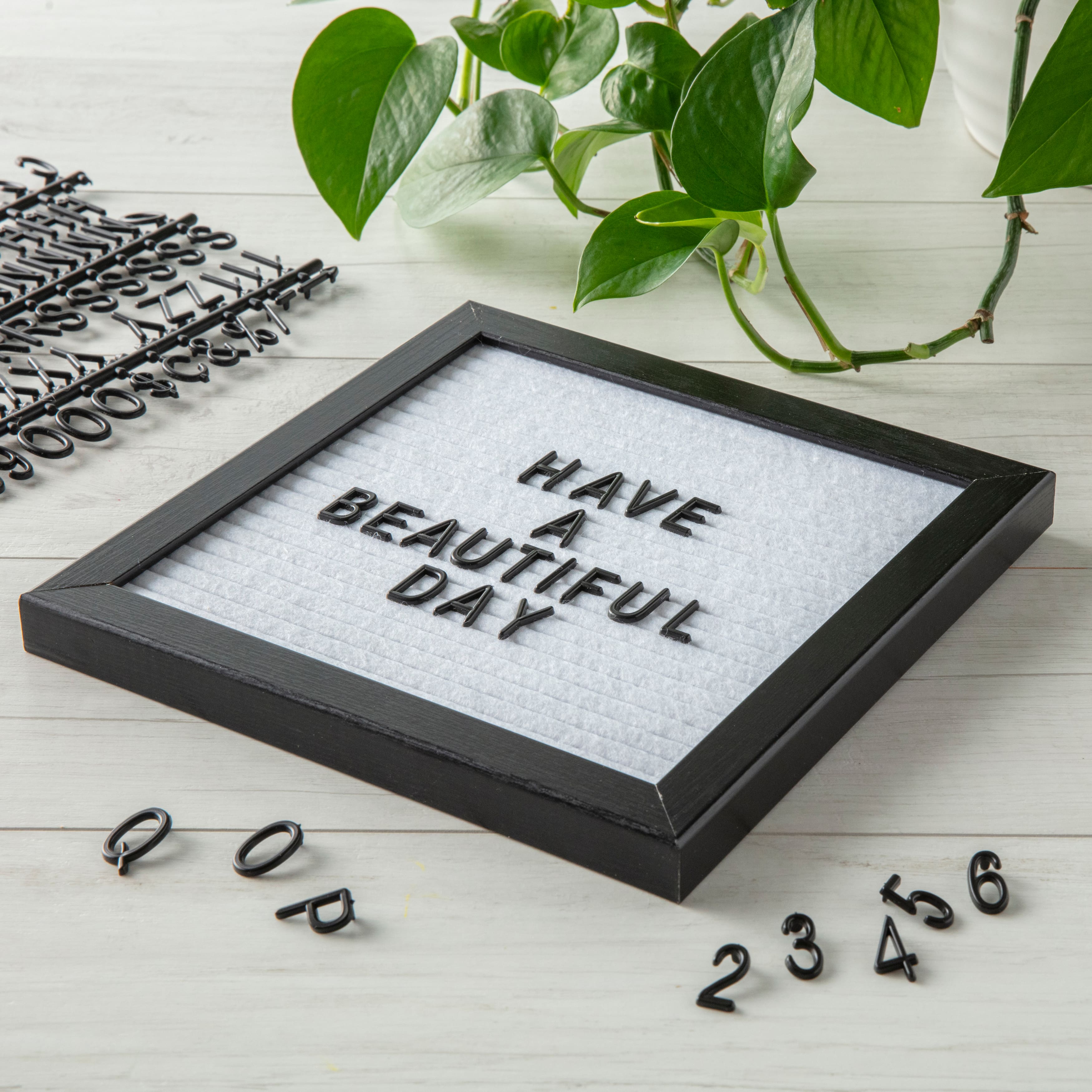 6 Pack: 8" x 8" White Felt Letter Board by Make Market®