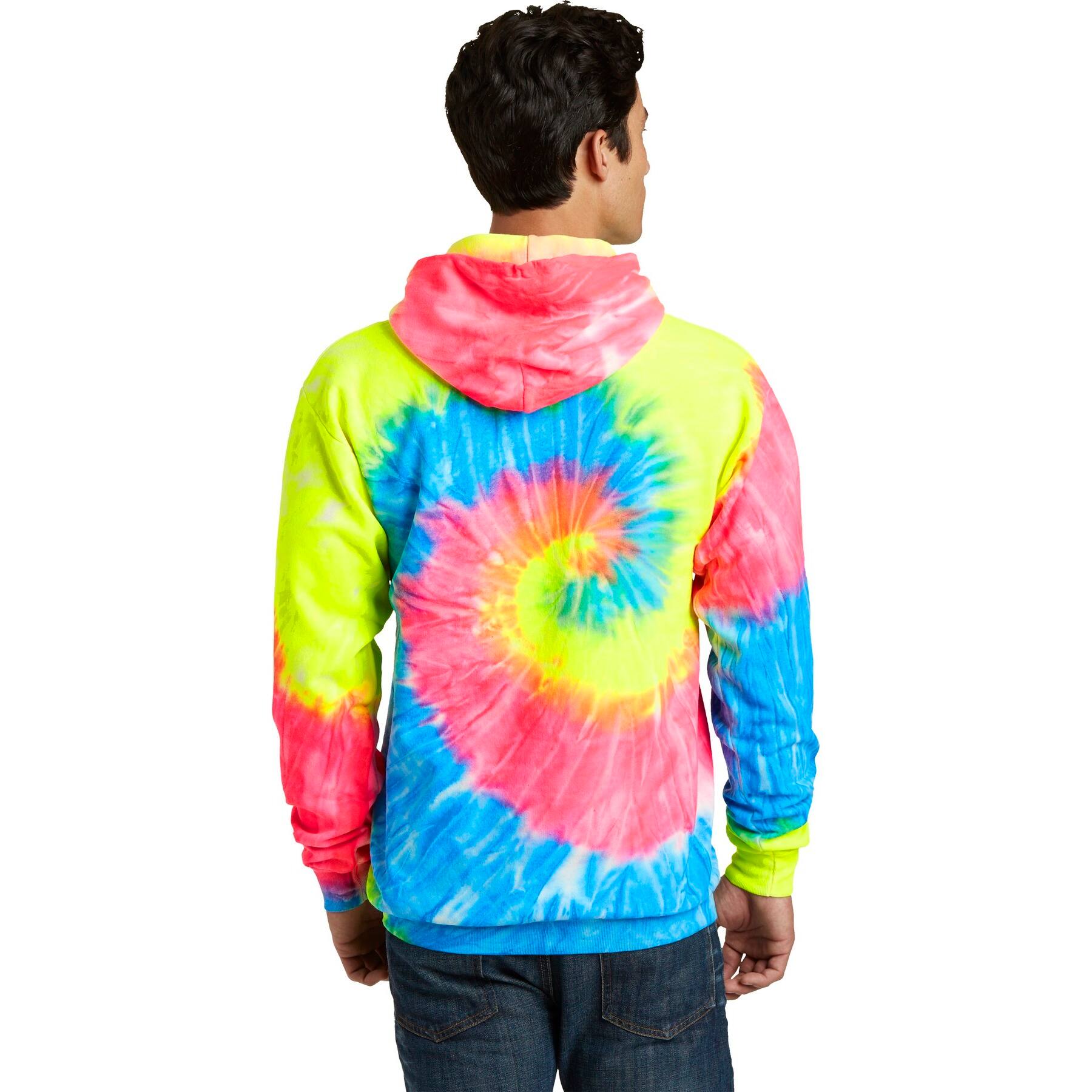 Port & Company® Tie-Dye Pullover Hooded Adult Sweatshirt