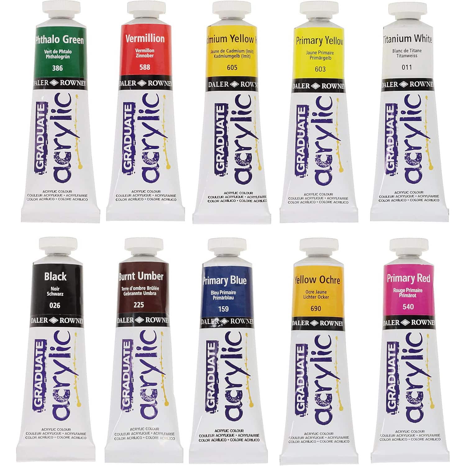 Daler-Rowney® Graduate Acrylic Paint Selection Set