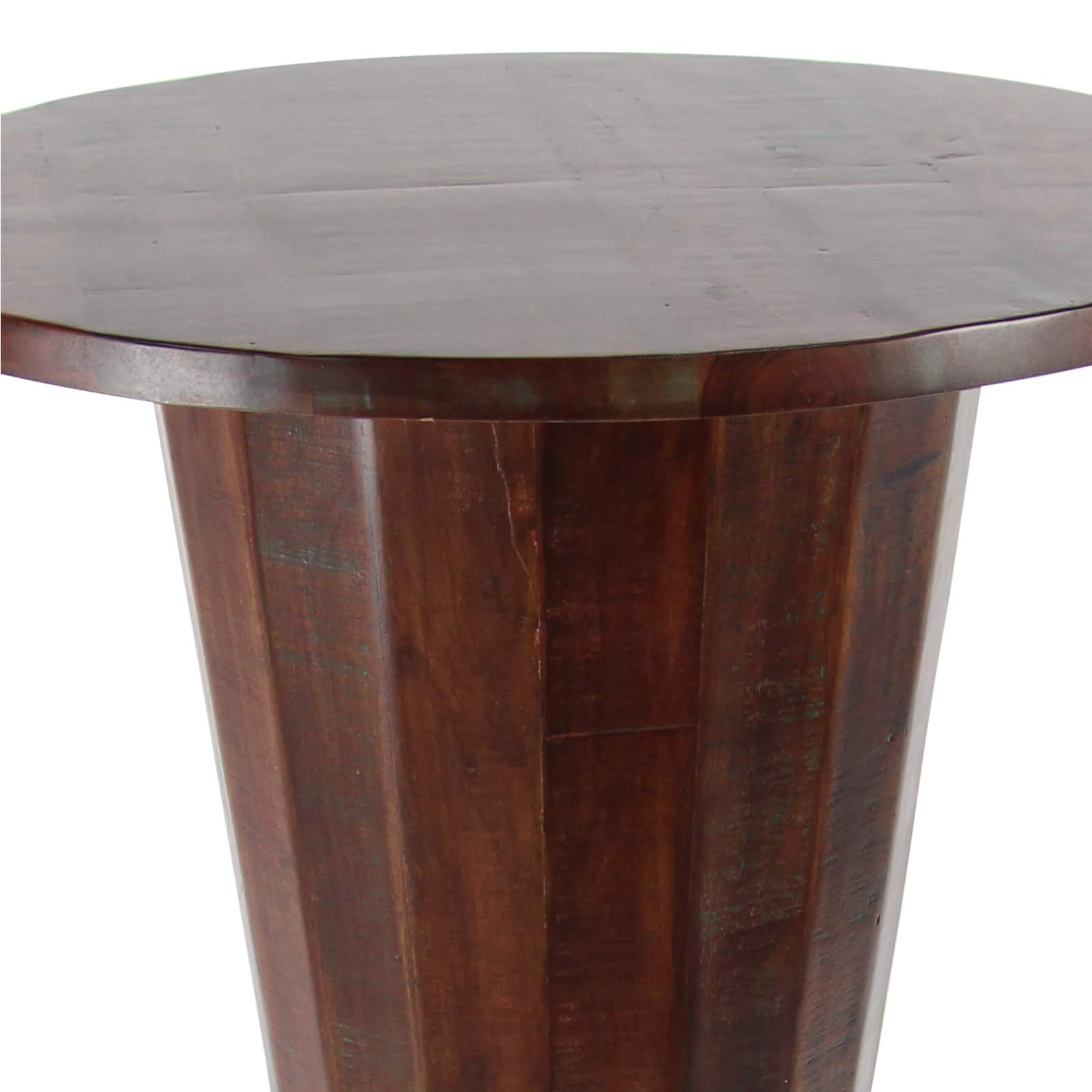 40" Brown Gum Tree Wood Rustic Dining Table