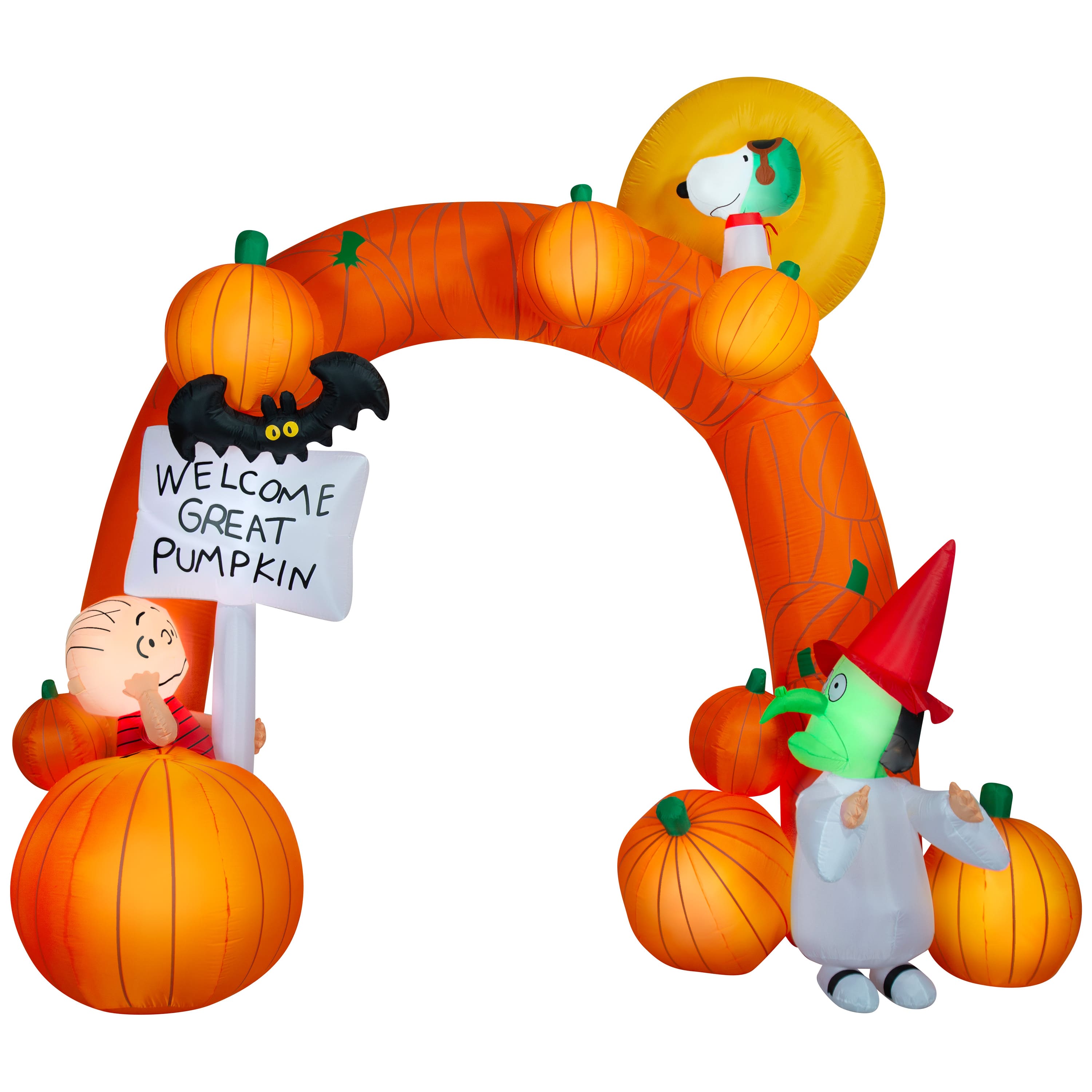 9.5ft. Airblown® Peanuts® Inflatable Great Pumpkin Halloween Archway Yard Décor
