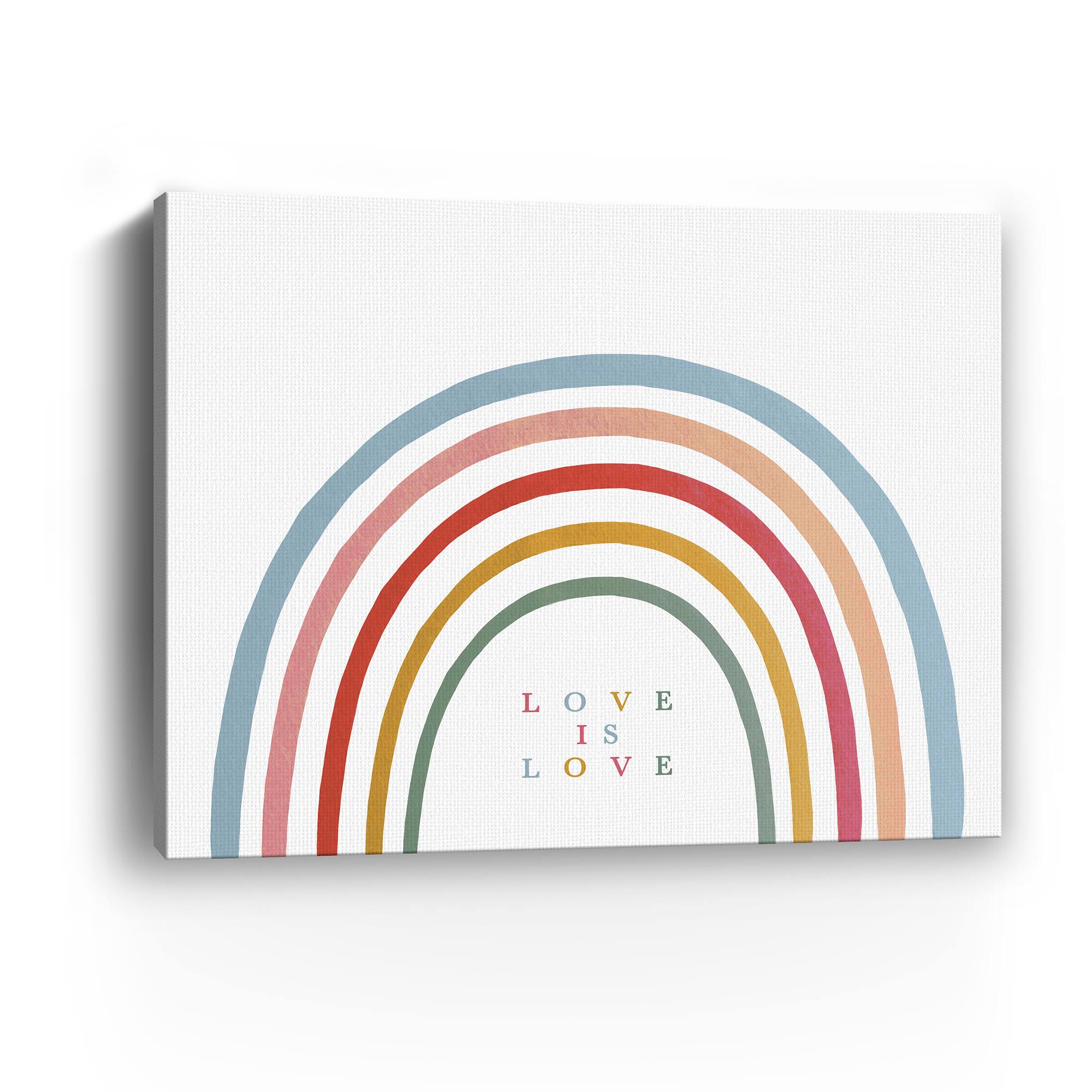 Love is Love Rainbow Canvas Giclée Art