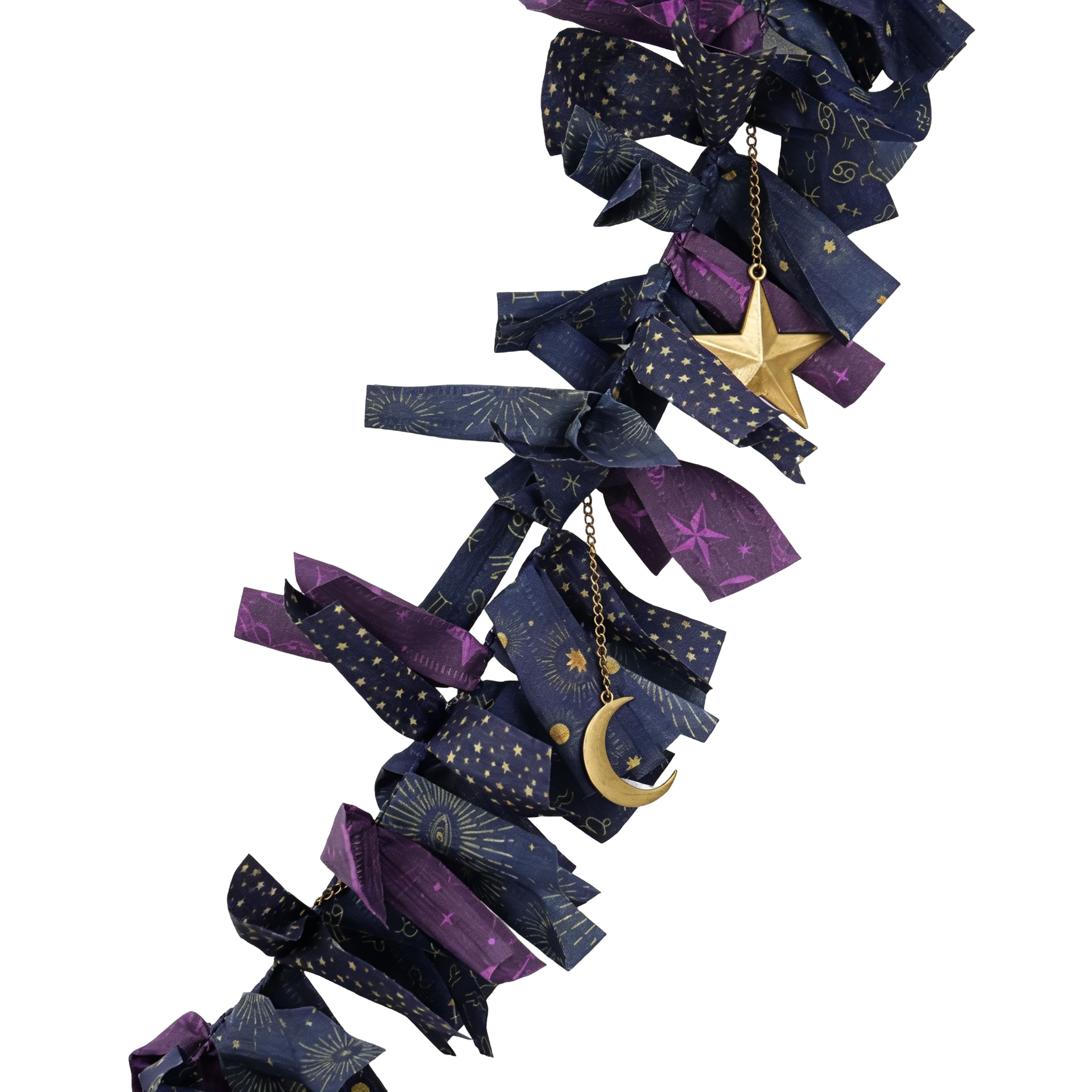 6ft. Celestial Charm & Fabric Garland by Ashland®