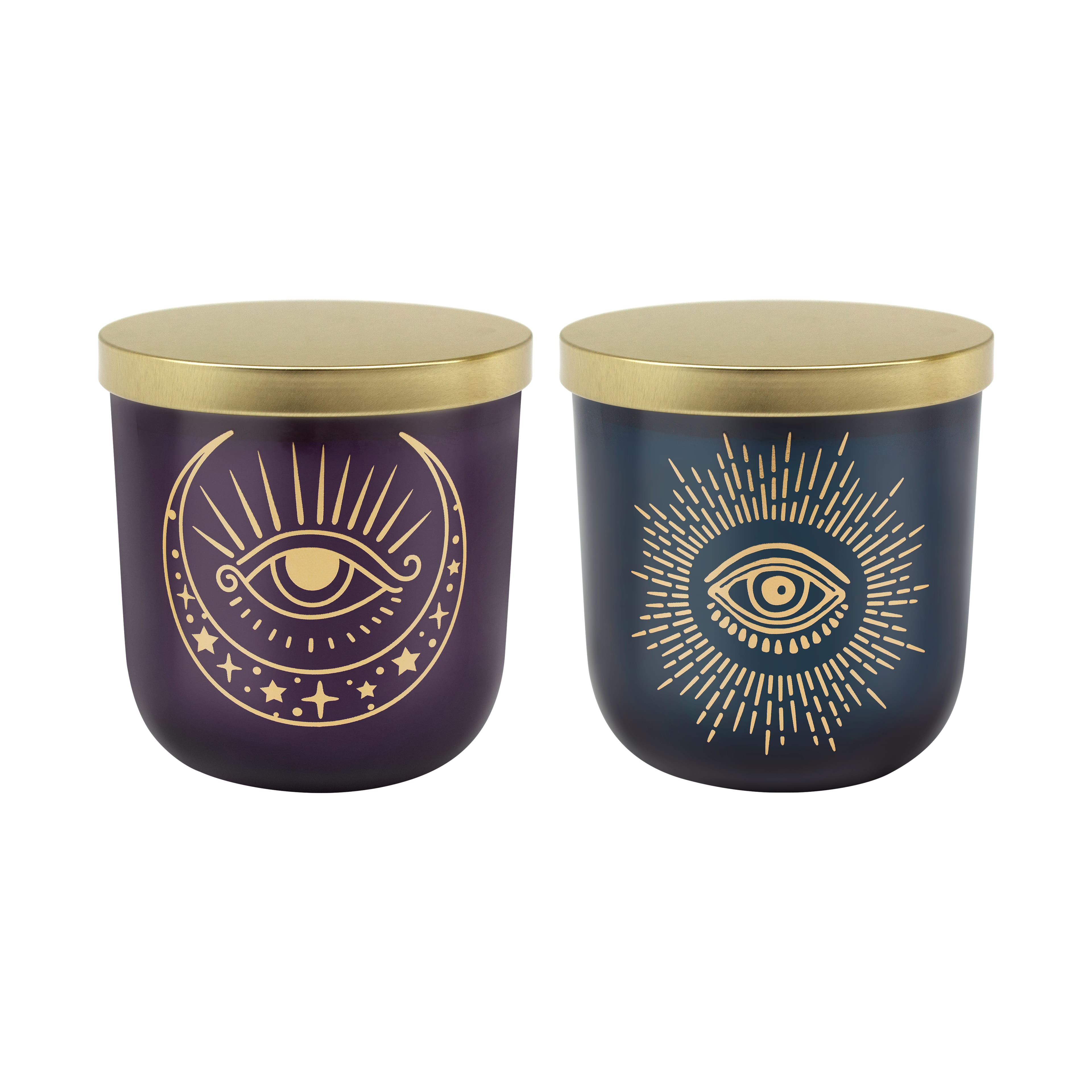 Assorted 10oz. Evil Eye Scented Glass Jar Candle with Lid, 1pc. by Ashland®