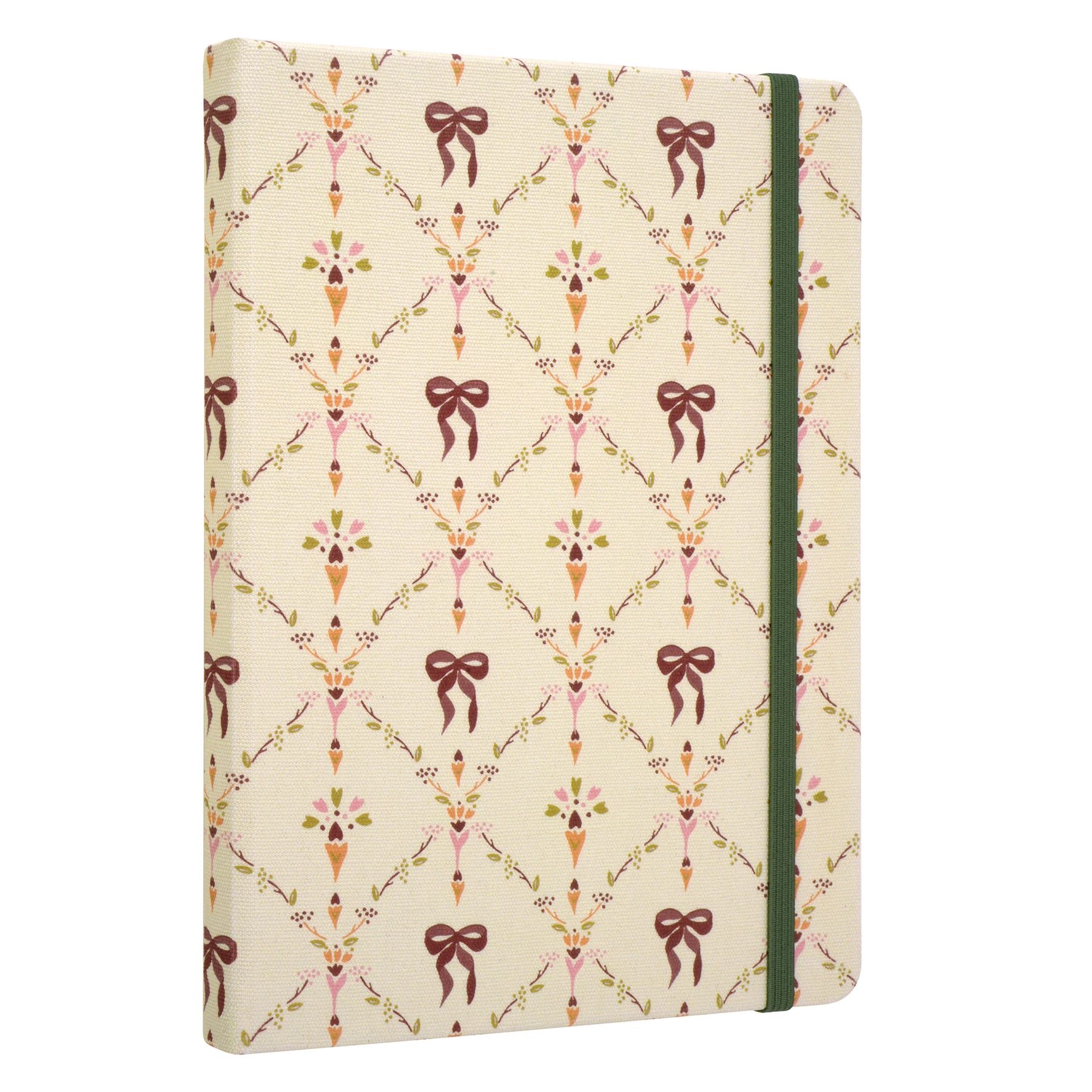 Back to School 6" x 8" Bows Linen Journal with Elastic Closure by Recollections™