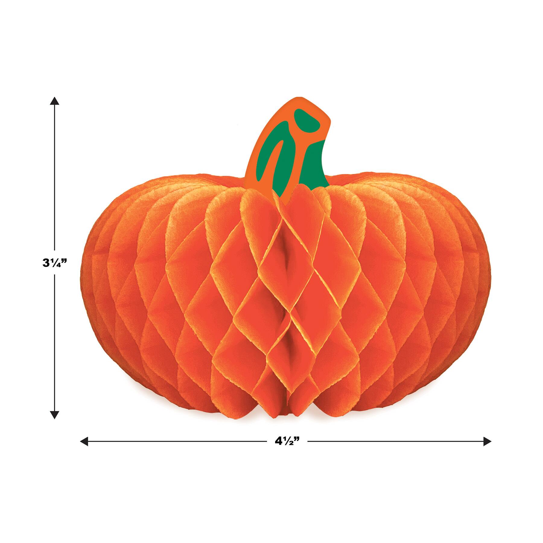 Beistle 4.5" x 3.25" Tissue Paper Pumpkins, 8ct.