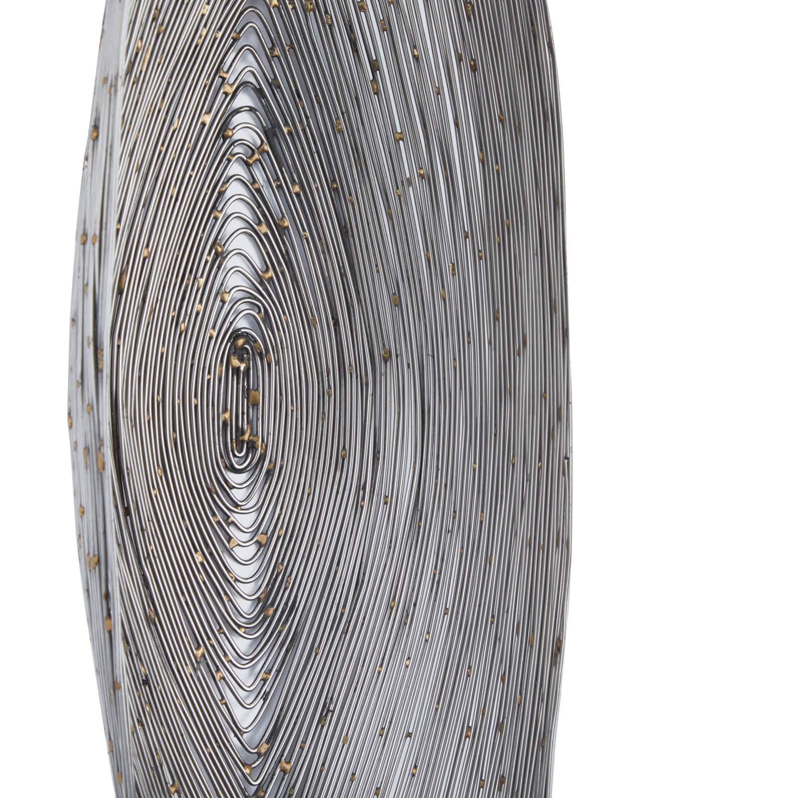 CosmoLiving by Cosmopolitan 23" Silver Contemporary Wall Sconce