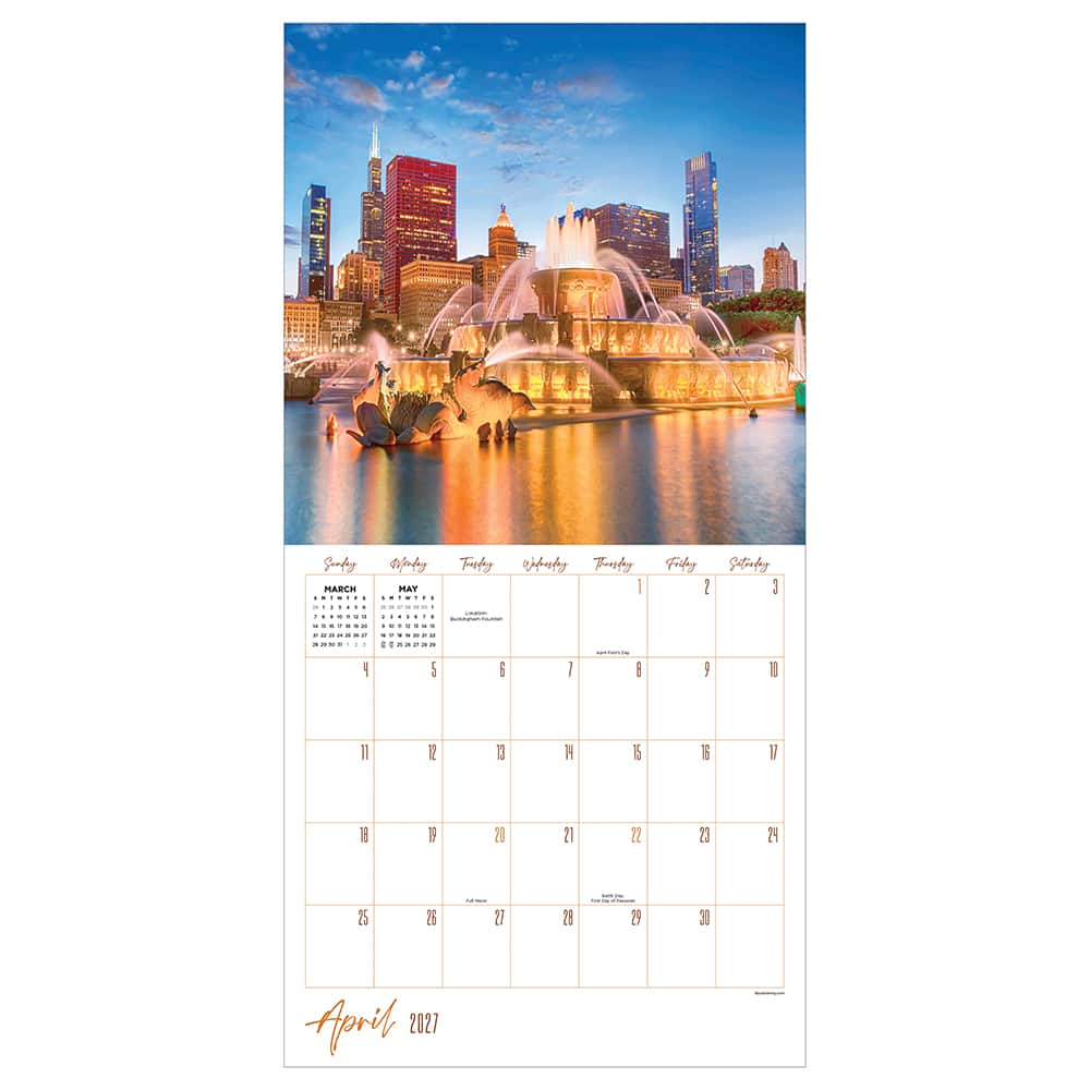 2027 Chicago Wall Calendar