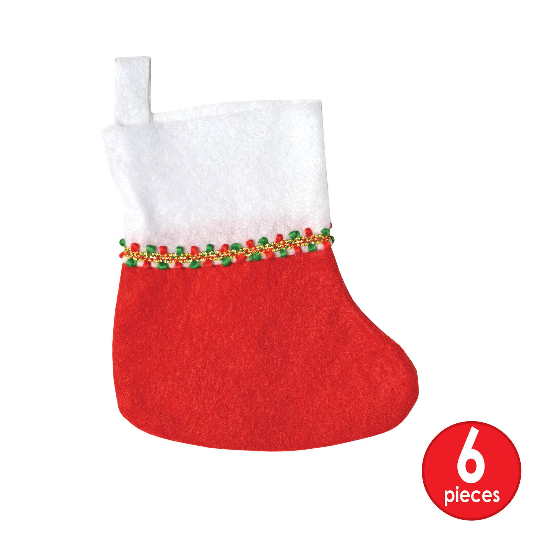 Beistle 6" Mini Christmas Stockings, 6ct.