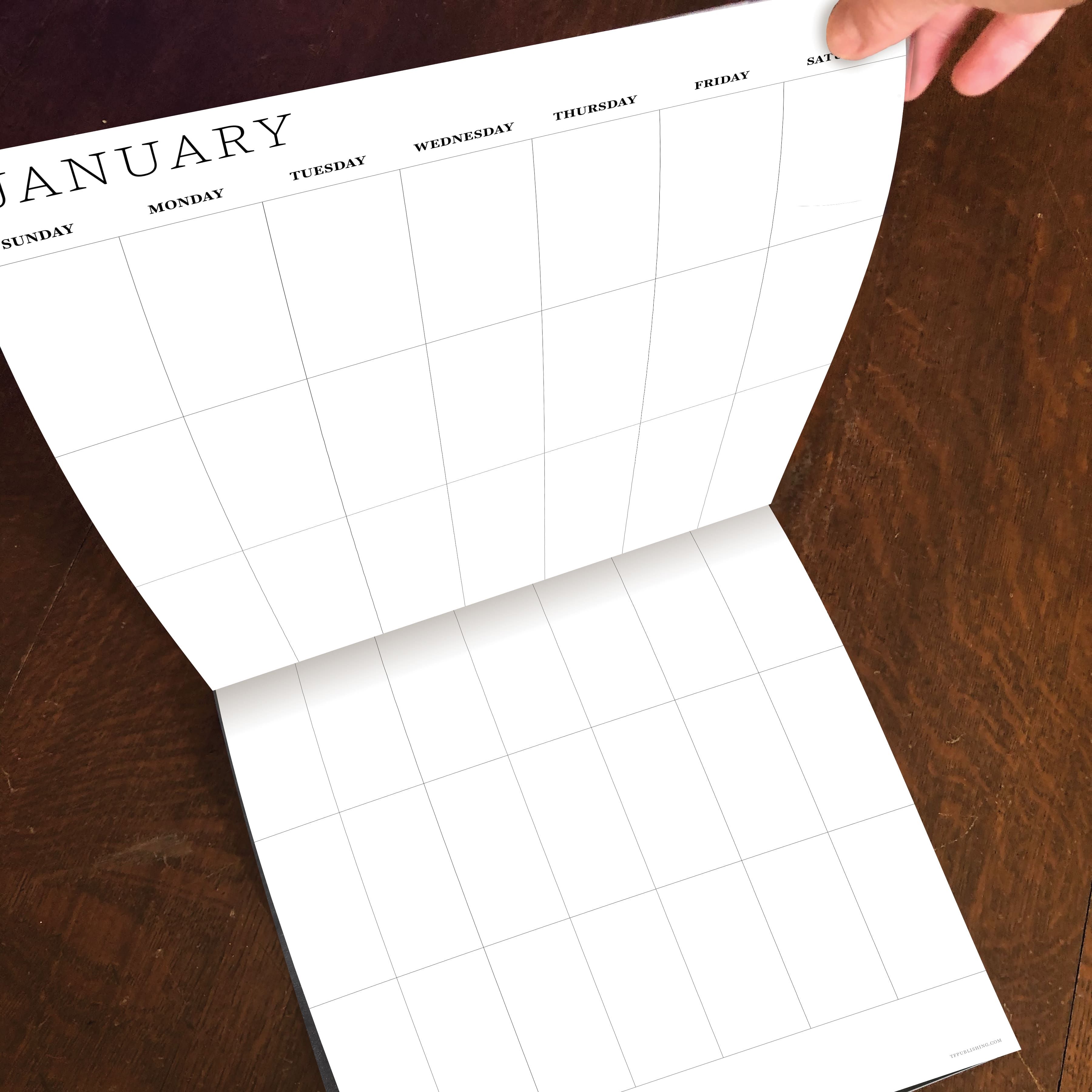 TF Publishing Undated 12" x 12" Dry Erase Vertical Wall Calendar