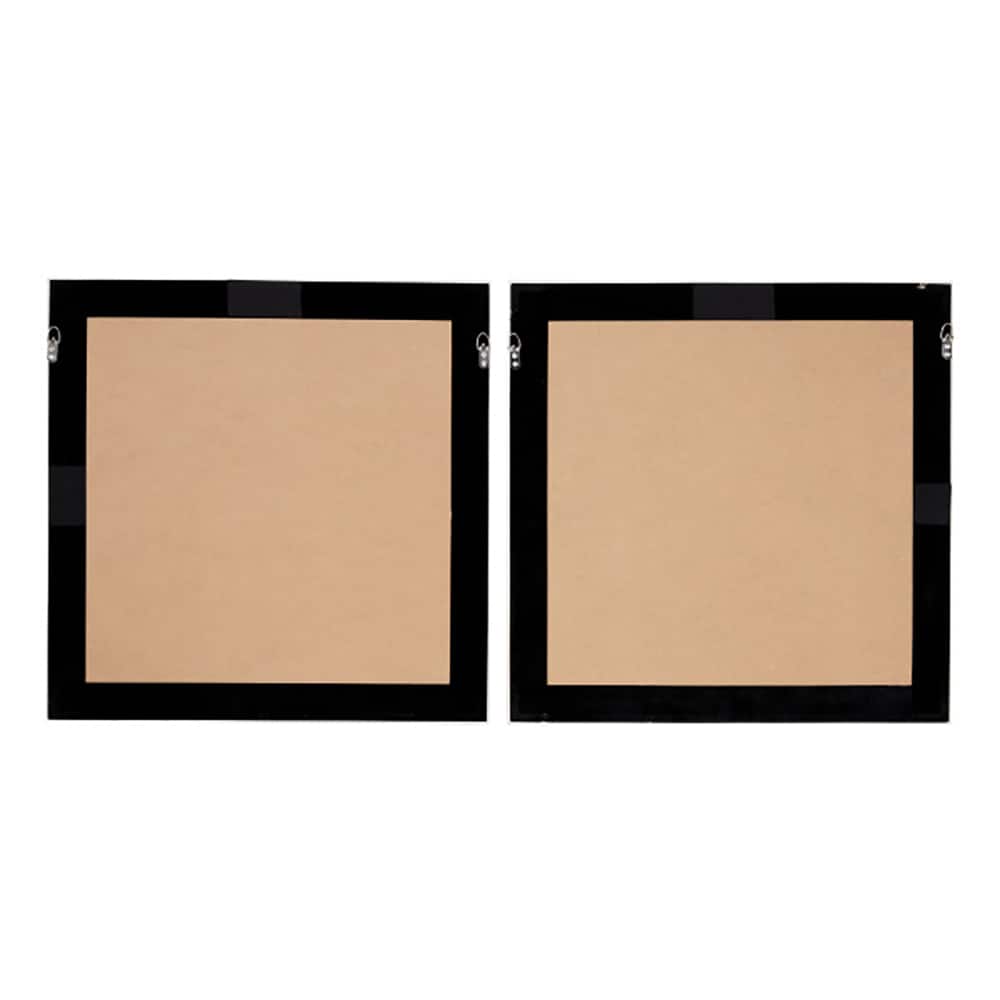 Brown Wood Coastal Style Abstract Wall Art Set