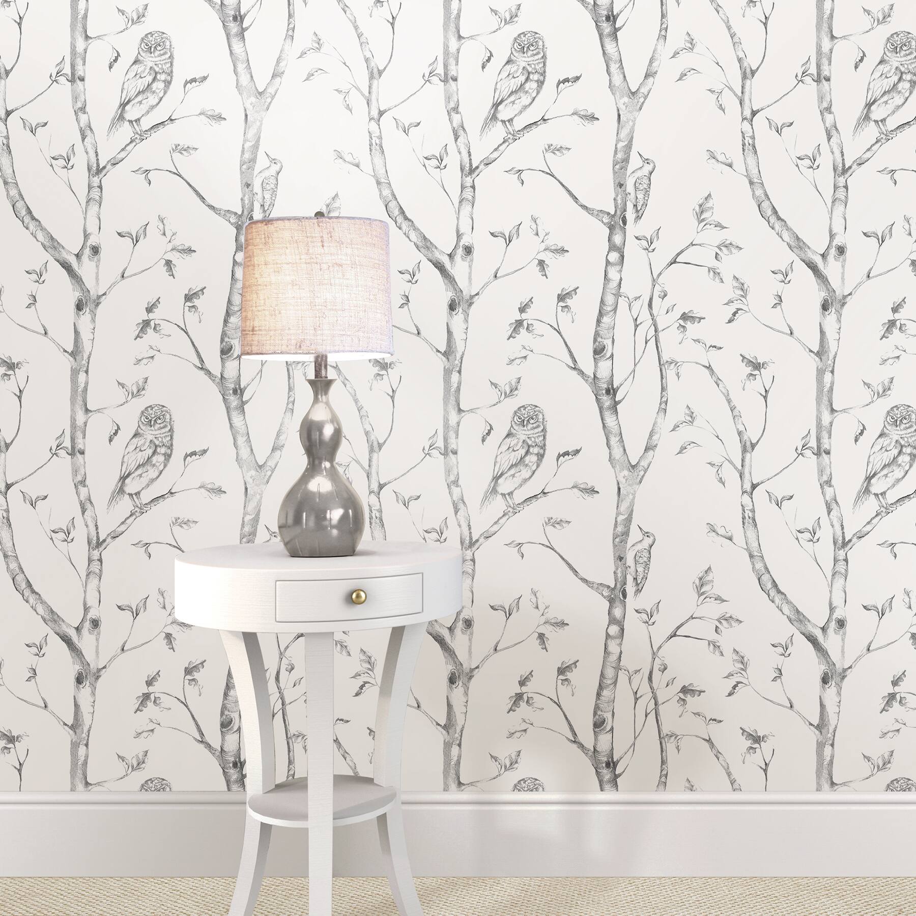NuWallpaper Gray Woods Peel & Stick Wallpaper
