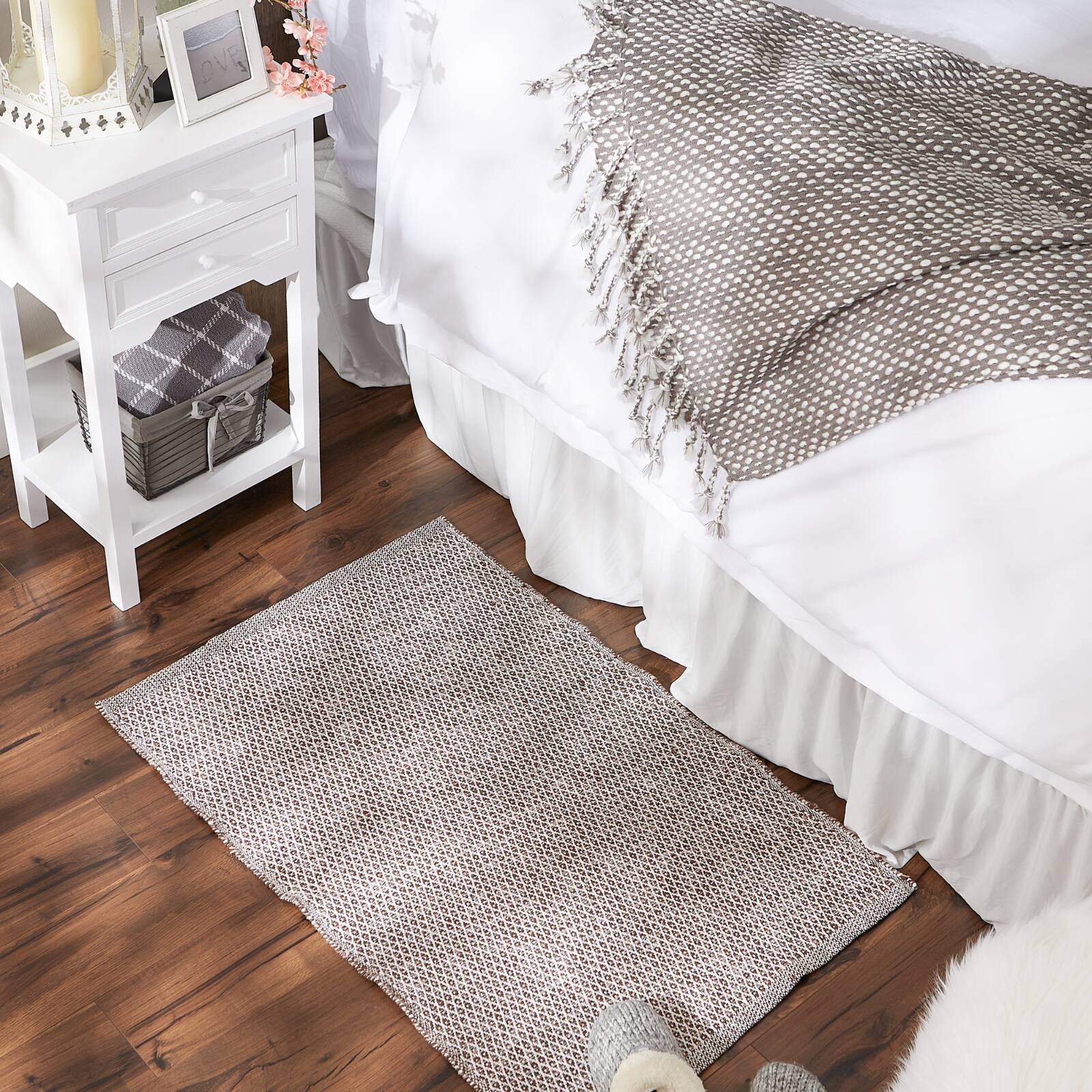 DII® Diamond Handwoven Recycled Yarn Rug