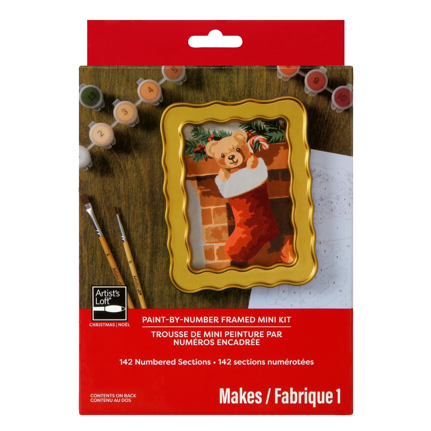 Christmas Stocking Paint-by-Number Framed Mini Kit by Artist's Loft®