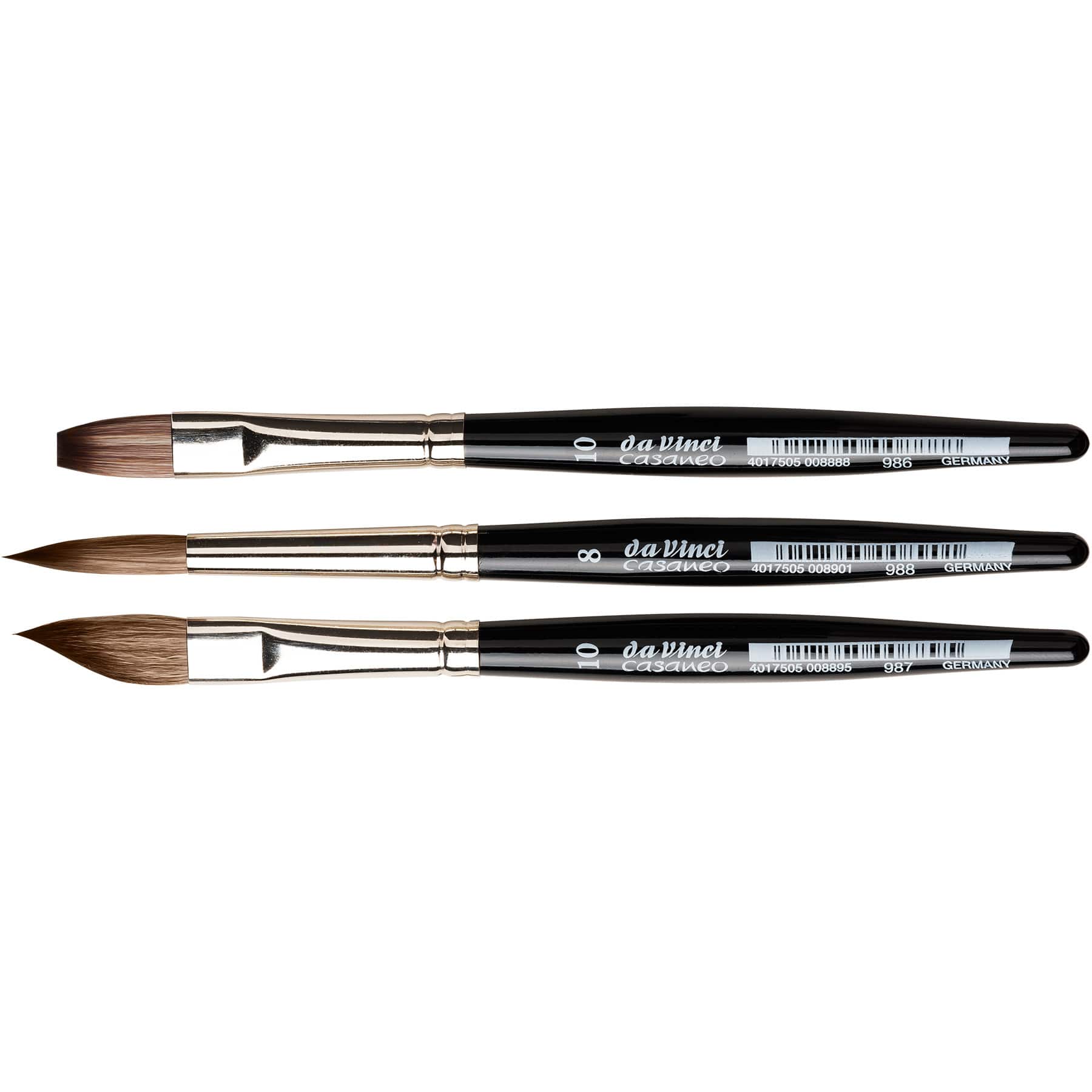da Vinci CASANEO 3 Piece Synthetic Brush Set