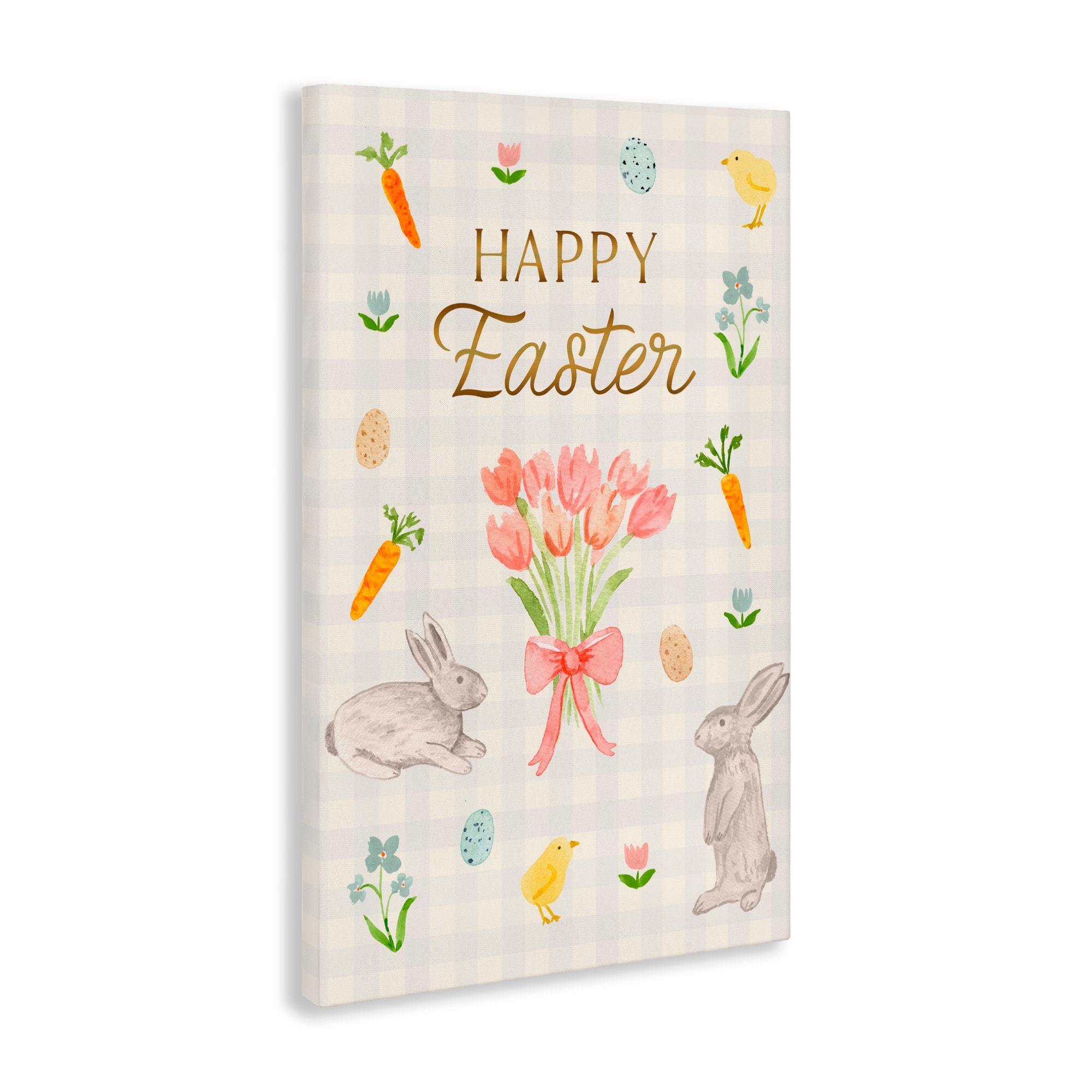 Stupell Industries Happy Easter Soft Spring Compilation Canvas Wall Art