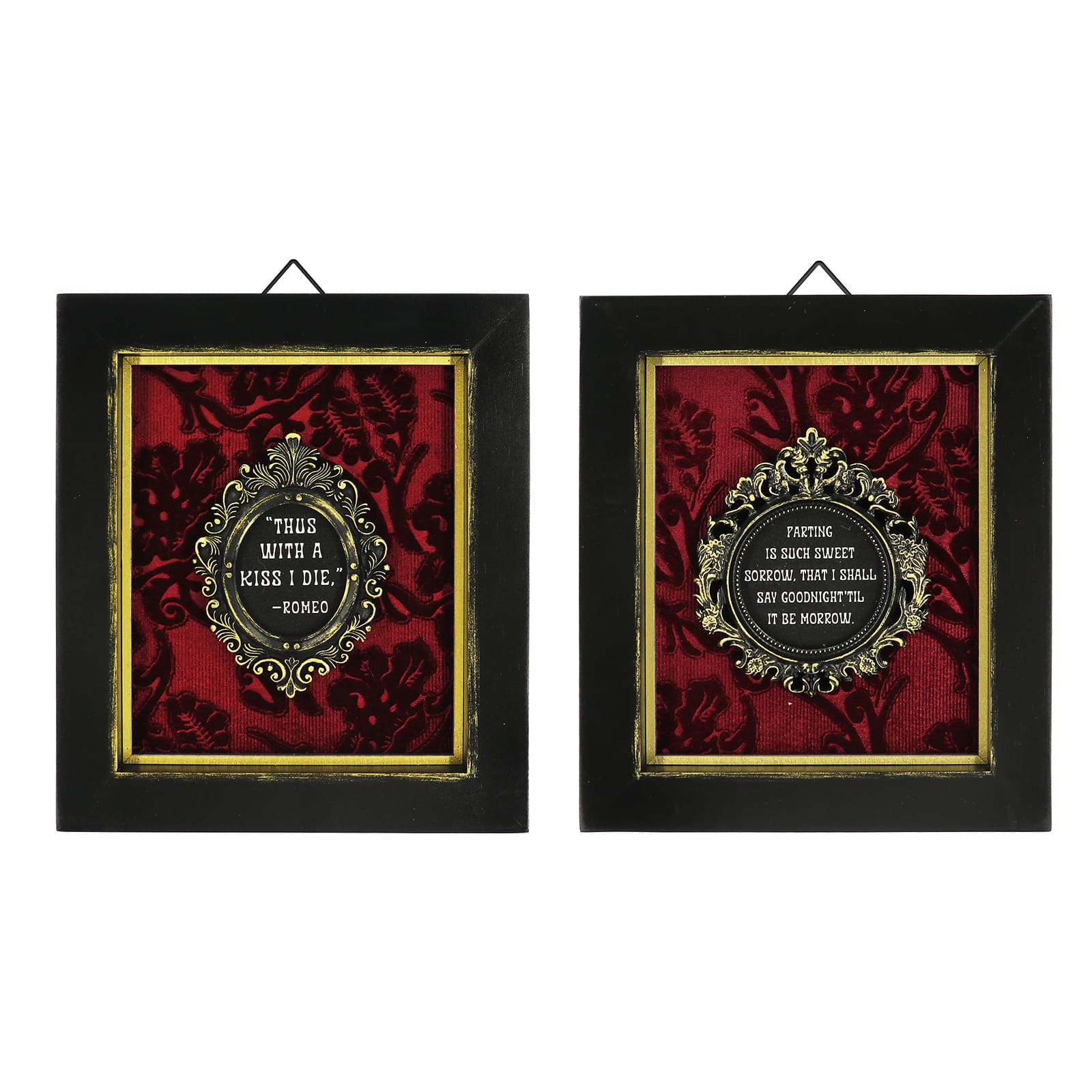 Assorted Black & Red Romeo & Juliet Quote Wall Décor, 1pc. by Ashland®