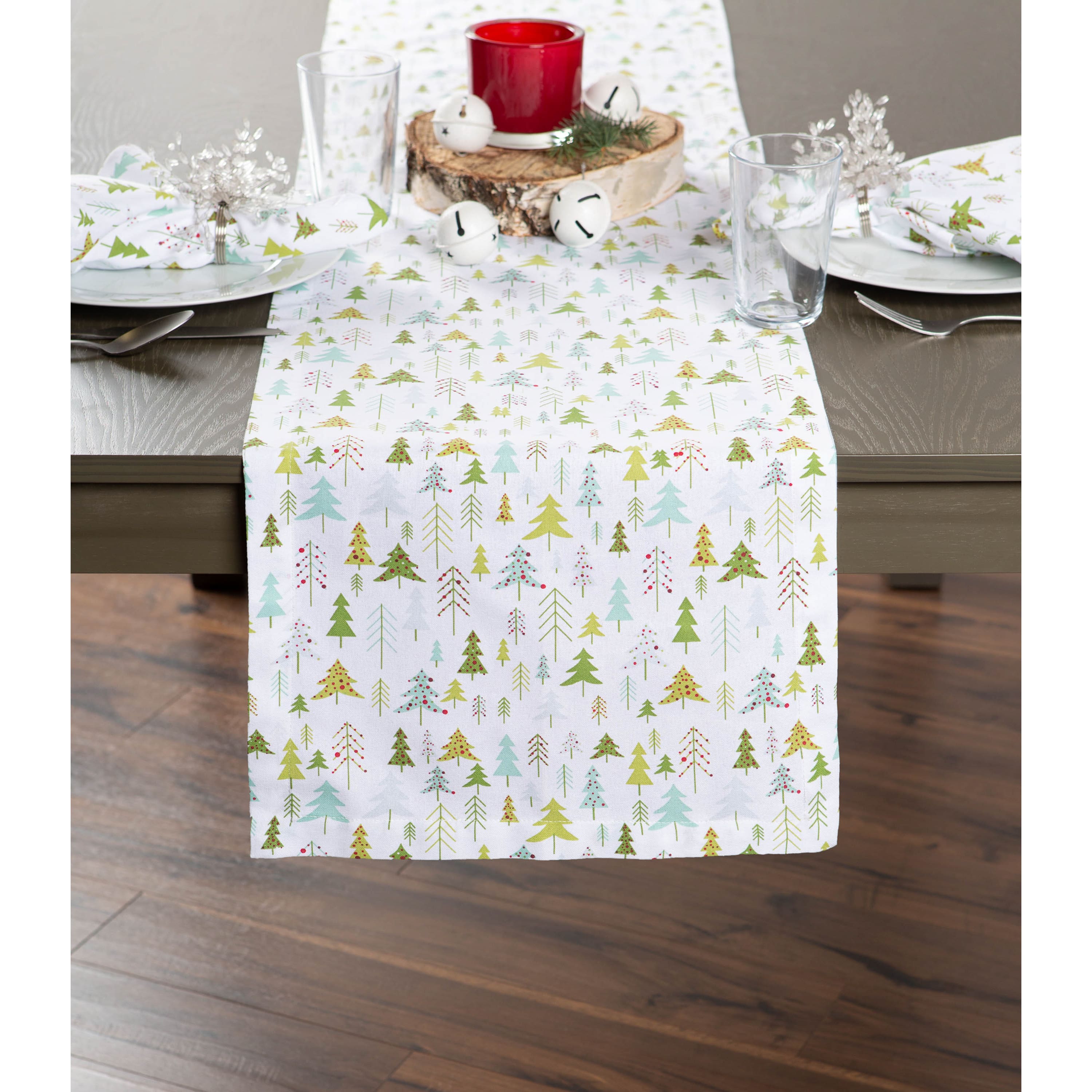DII® 72" Holiday Woods Printed Table Runner