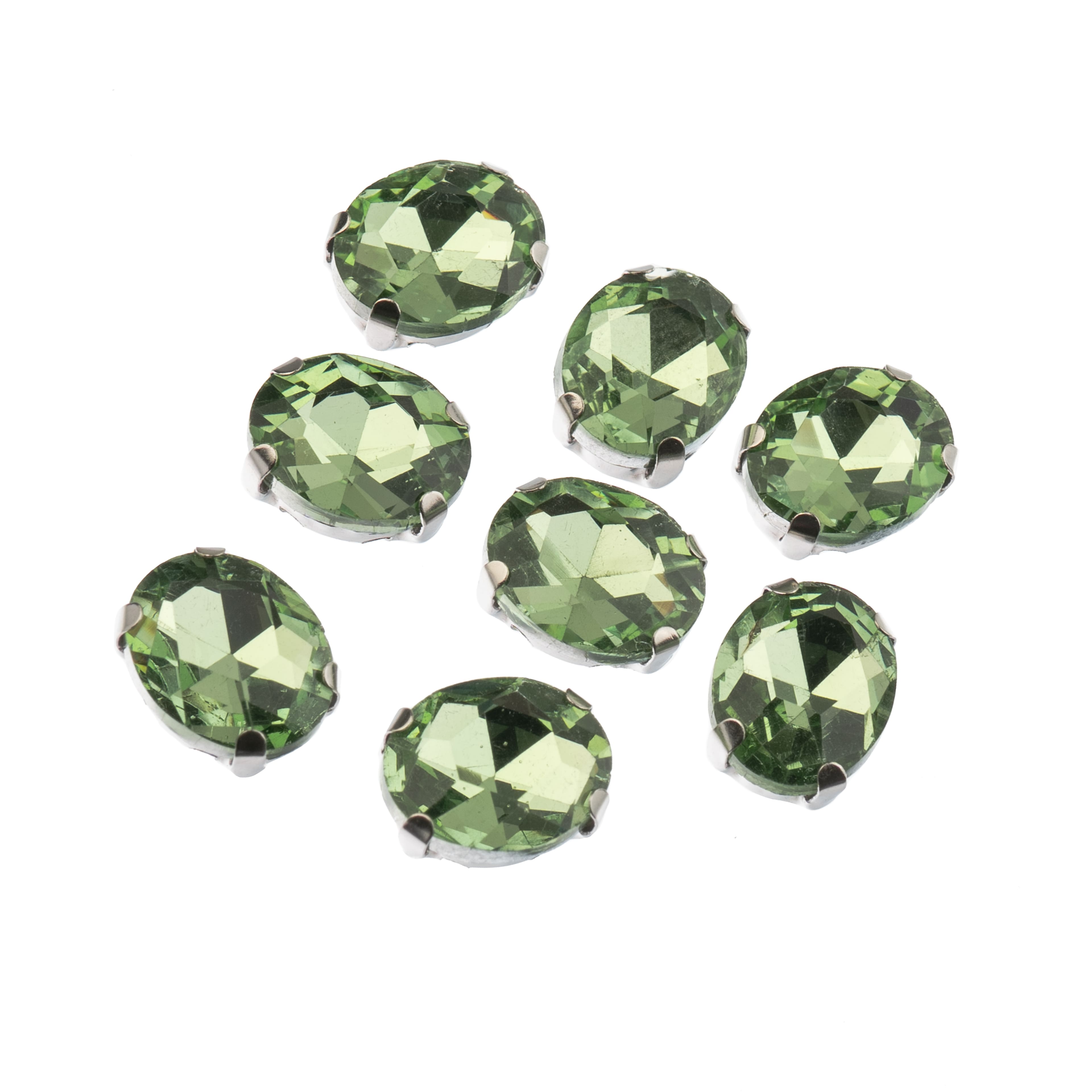 John Bead Crystal Lane 10mm Sew-On Rhinestones, 8ct.