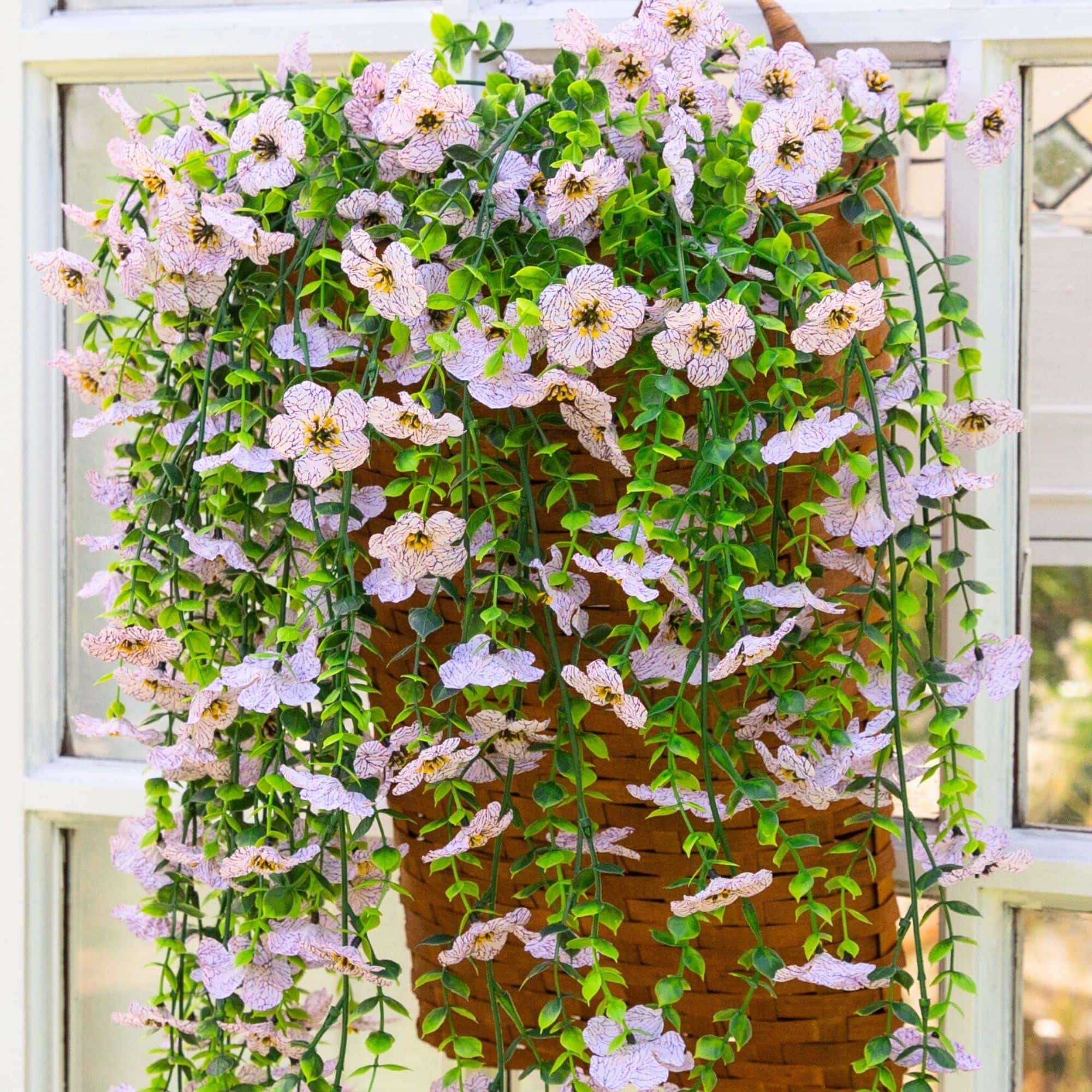 30" UV Resistant Artificial Daisy Hanging Bushes, 6ct.