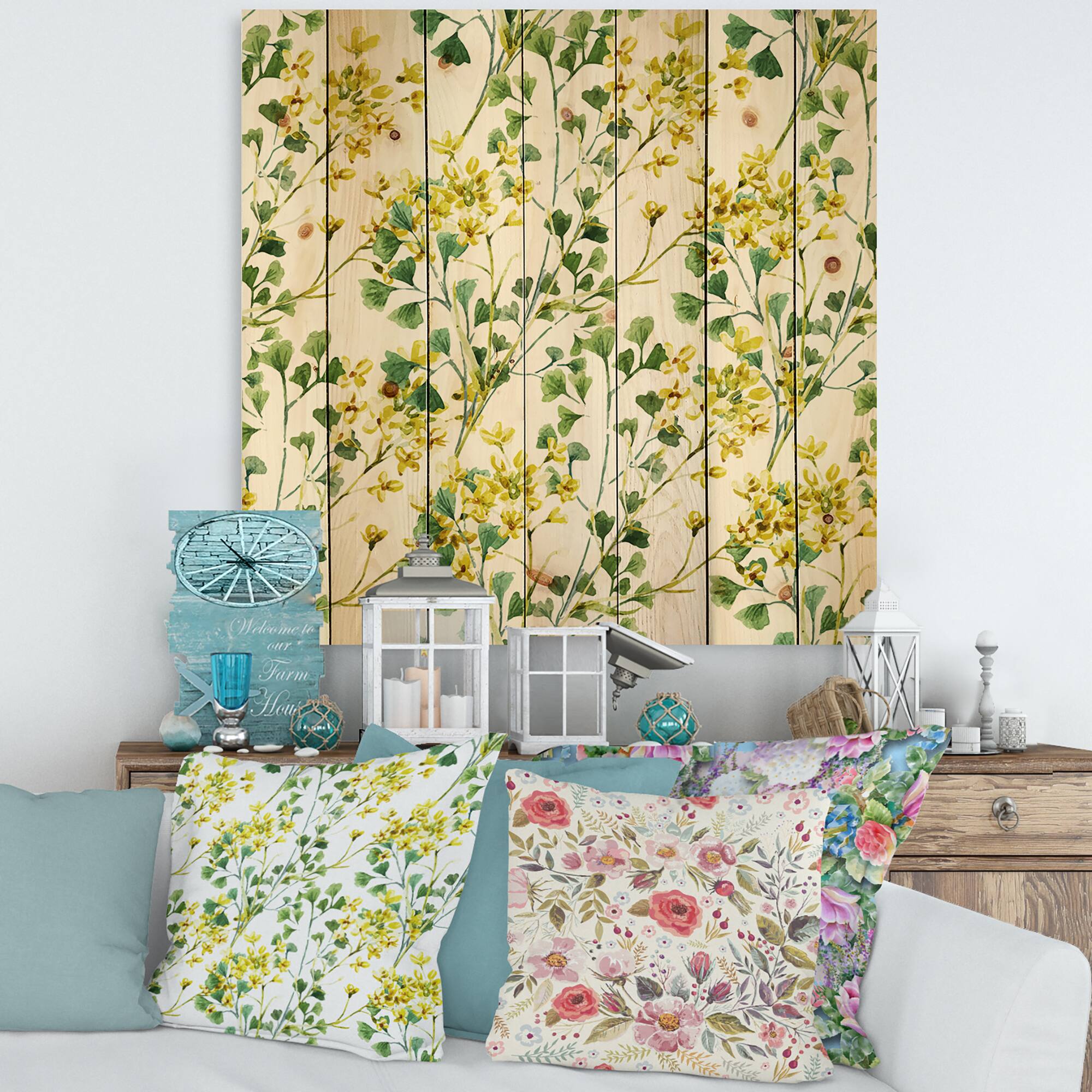 Designart - Vibrant Yellow Summer Wildflowers