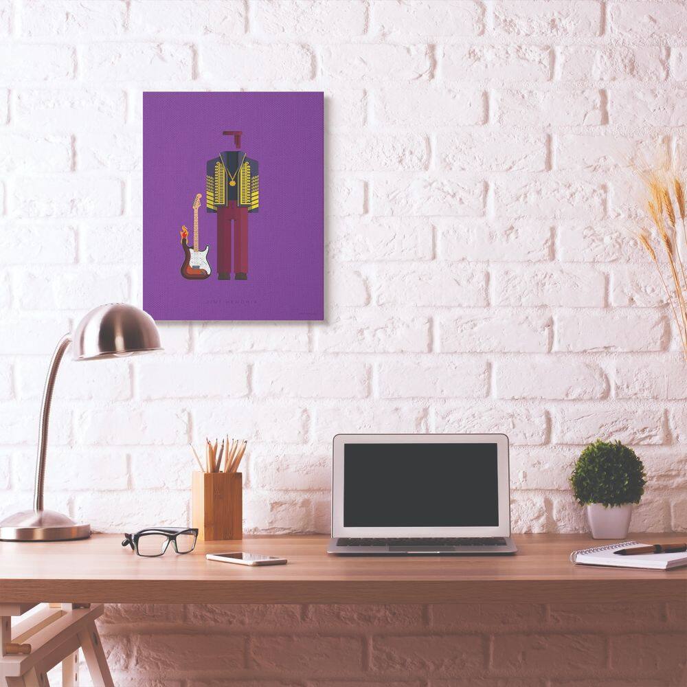 Stupell Industries Jimi Hendrix Fashion Design Canvas Wall Art