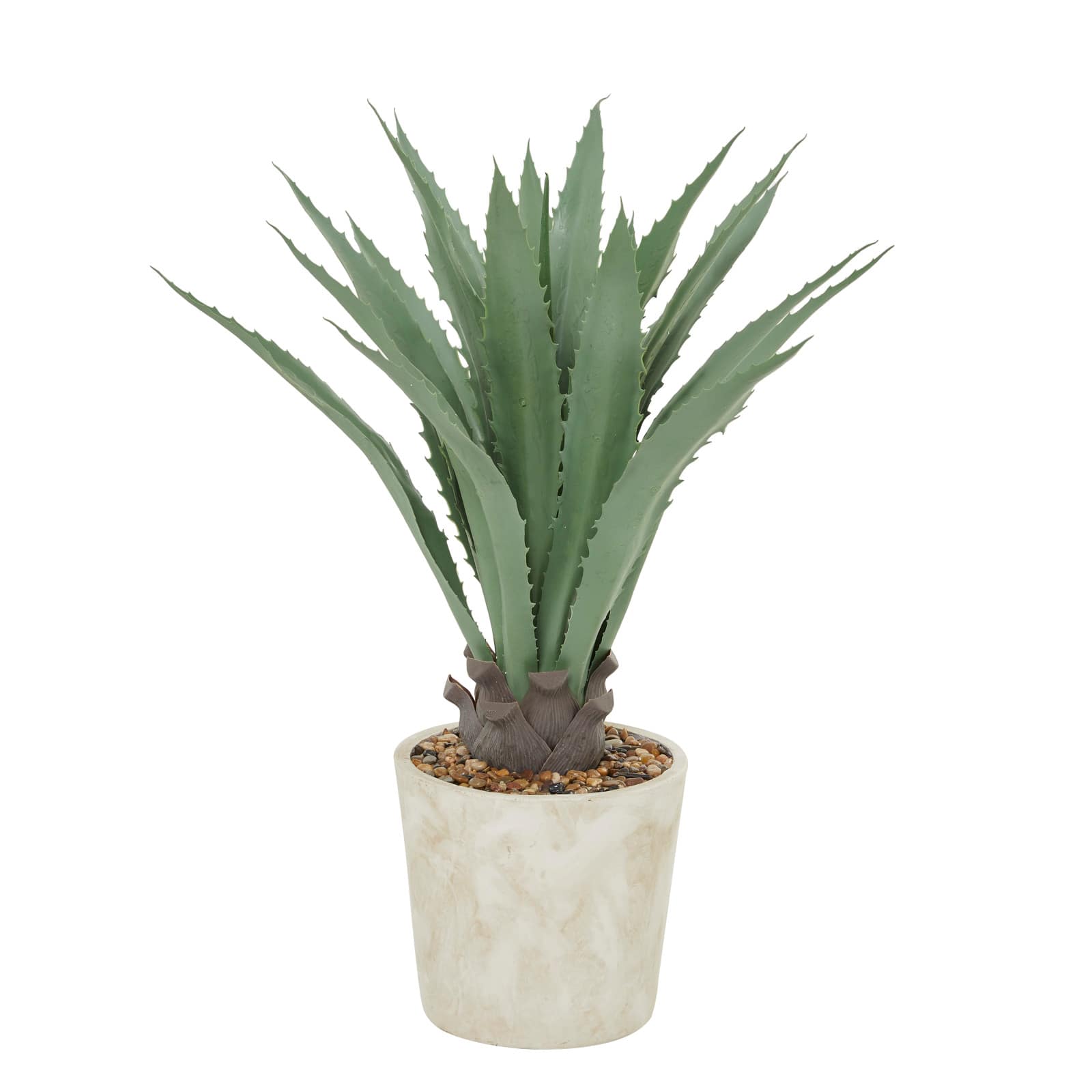 2.5ft. Potted Beige Plastic Contemporary Artificial Foliage