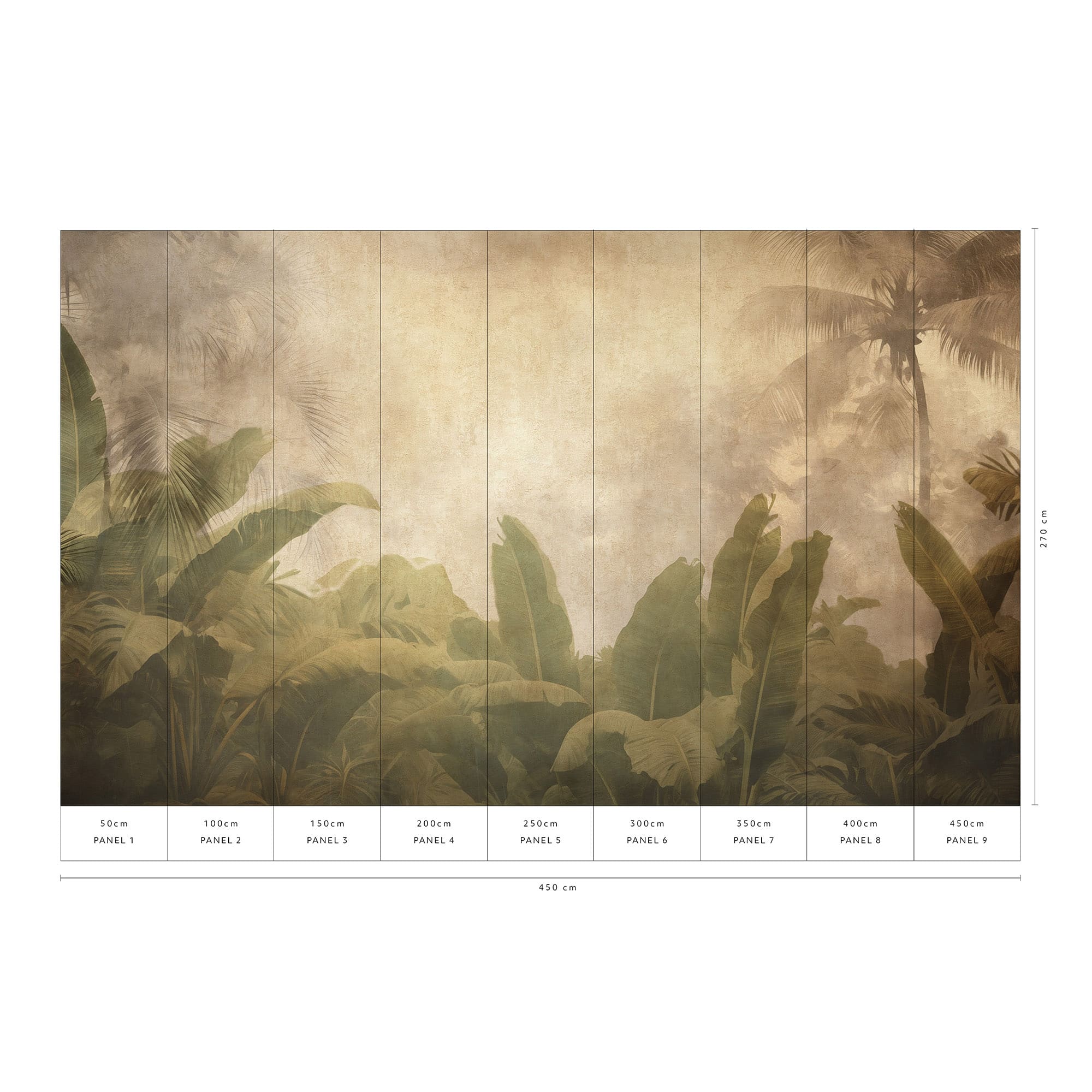 Designs Direct Tropical Haze Wall Mural