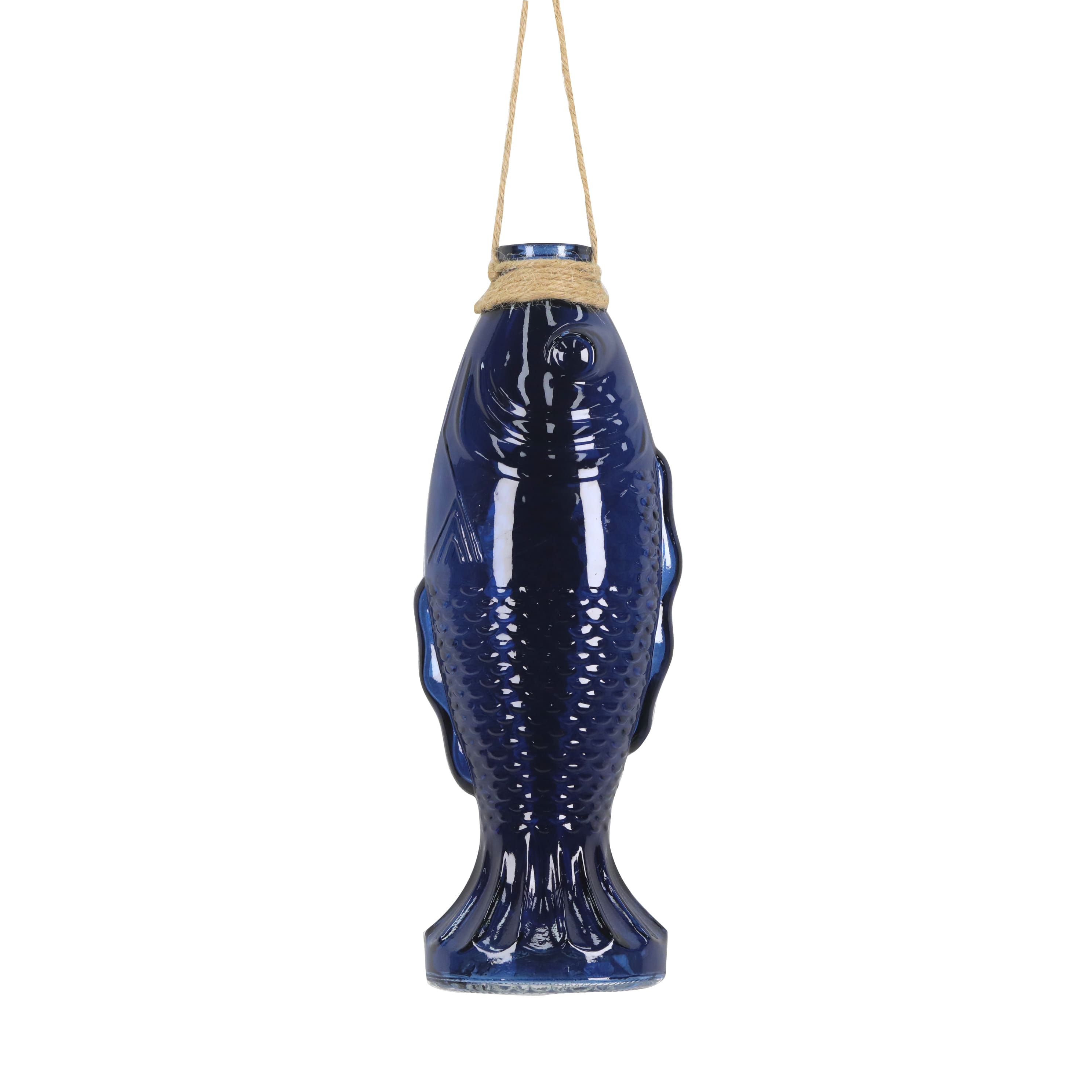 10.25" Glass Fish Vase by Celebrate It™
