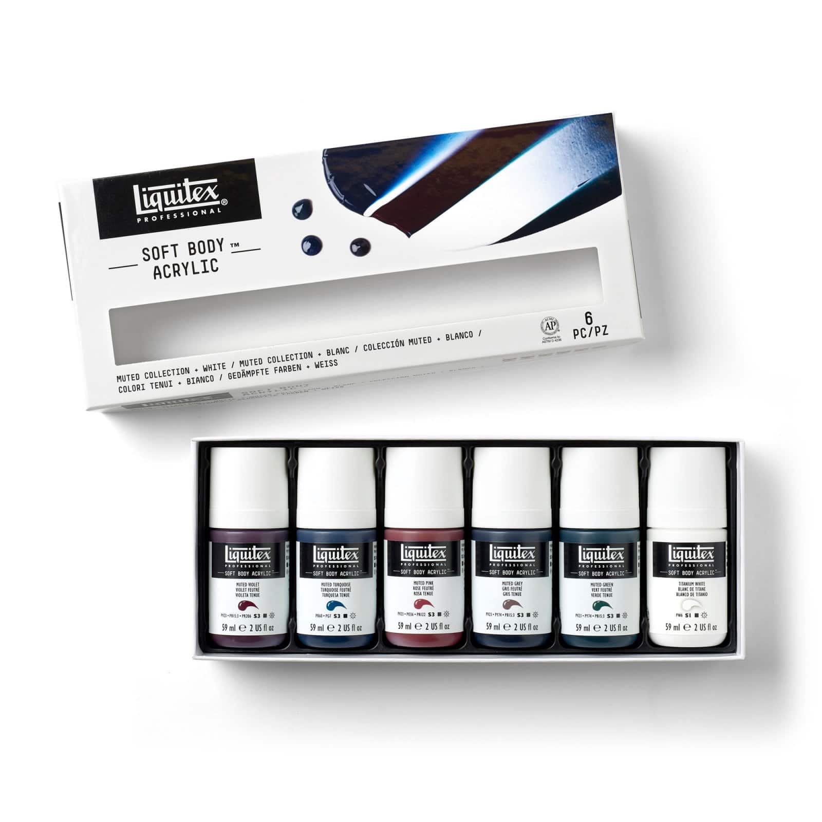 Liquitex® Professional Soft Body Acrylic Muted Collection Set, 6ct.