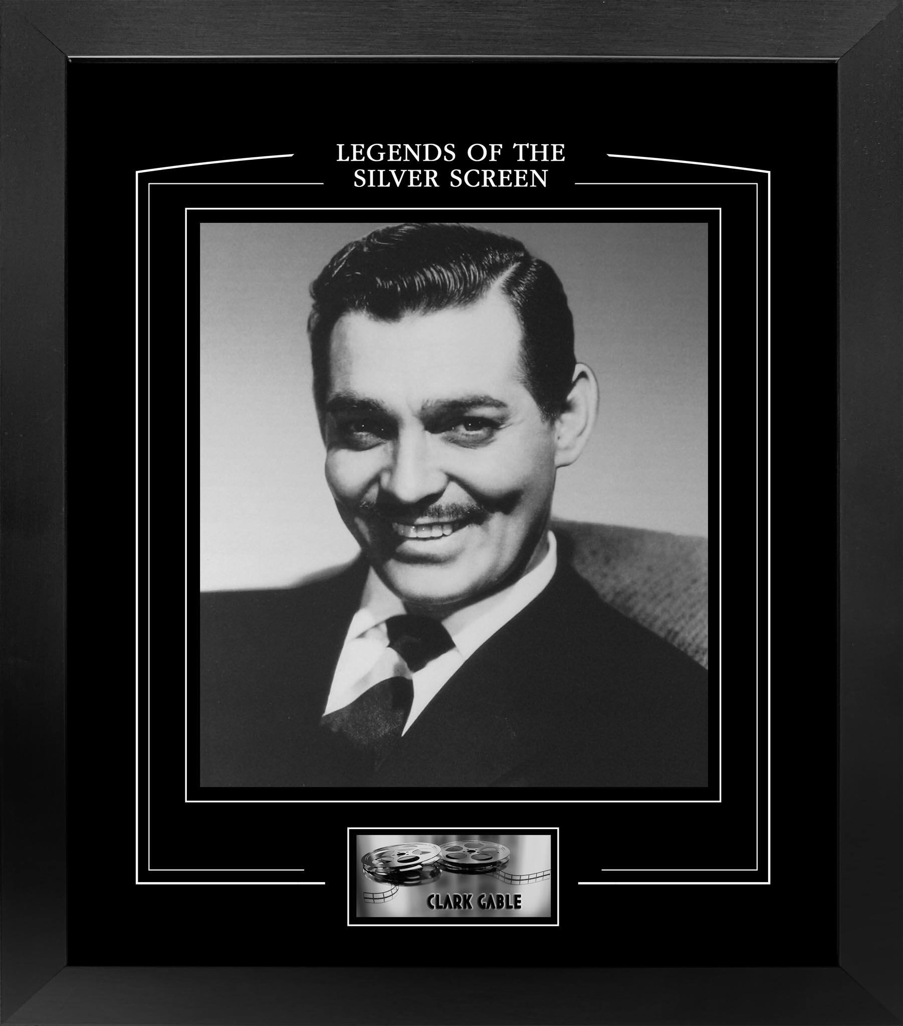 Clark Gable Framed PhotoGlass Print 15" x 17"
