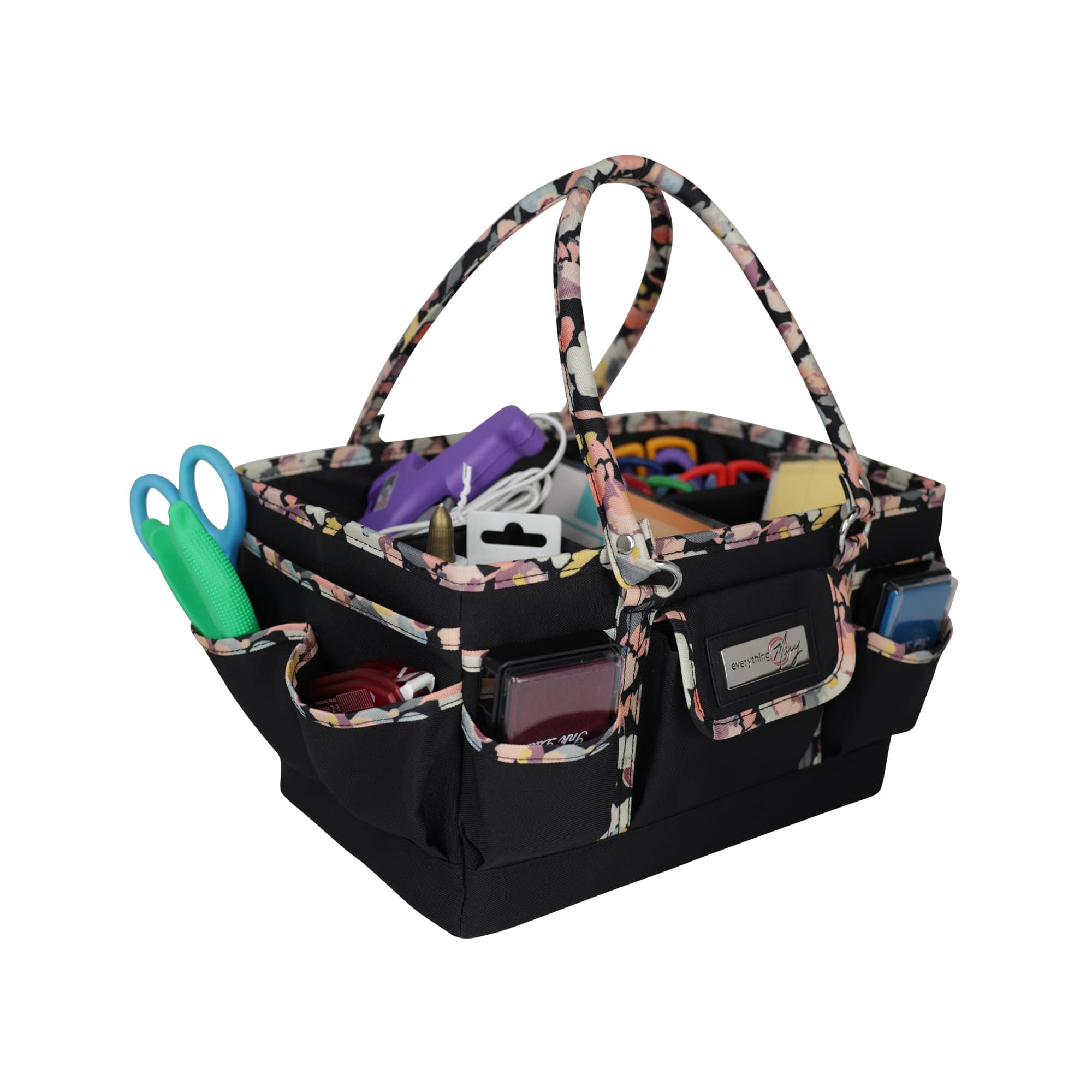 Everything Mary Black Floral Deluxe Store & Tote