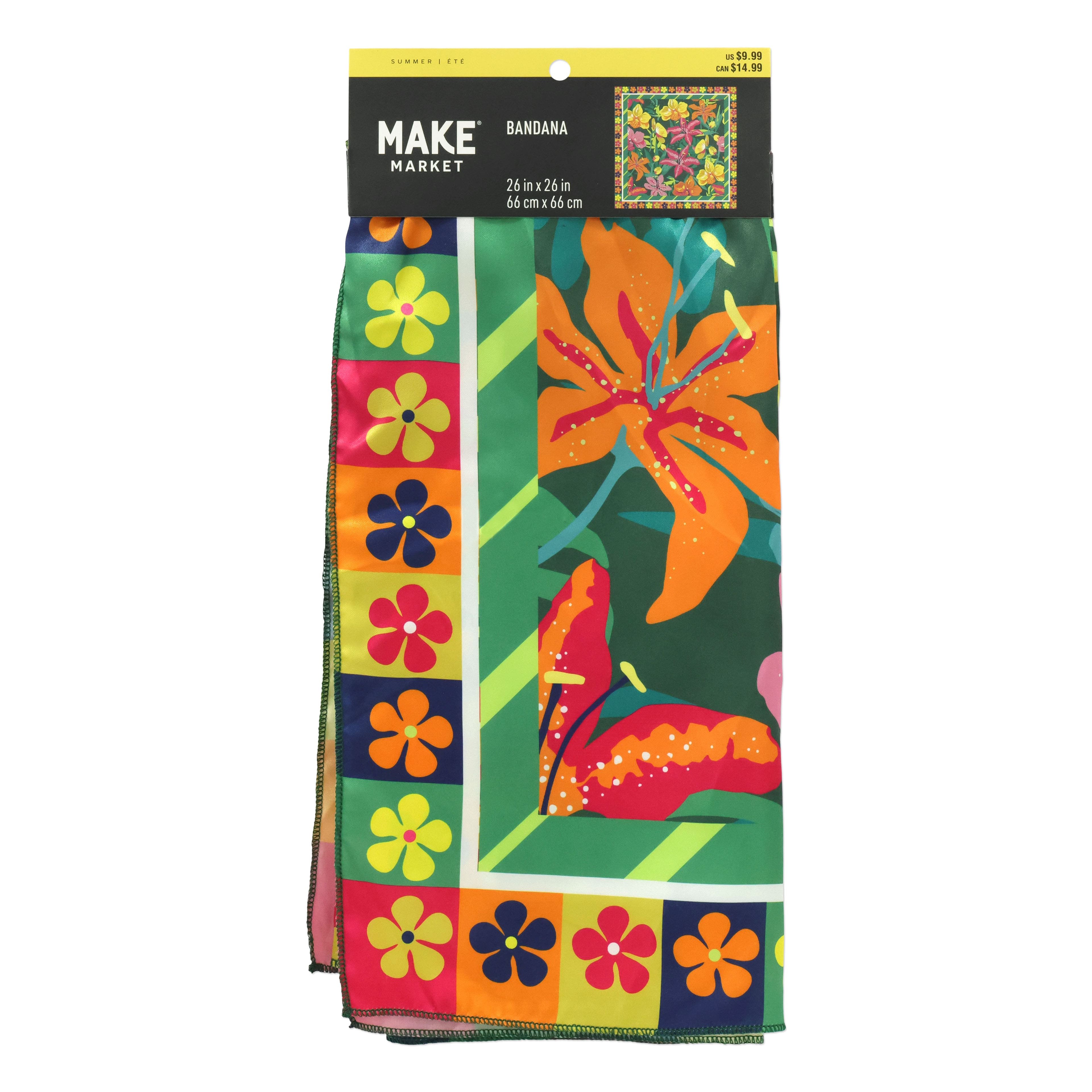 Summer Tropical Orchid & Lily Bandana by Make Market®