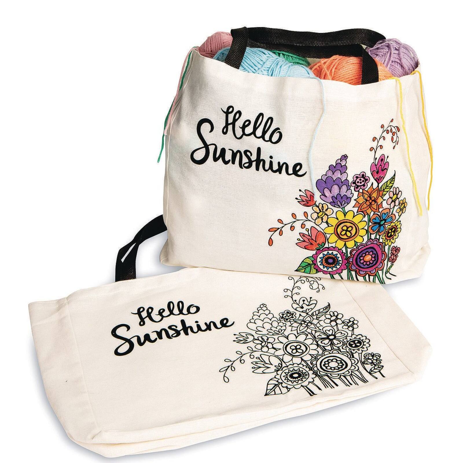 S&S® Worldwide Velvet Art Tote Bags, 12ct.