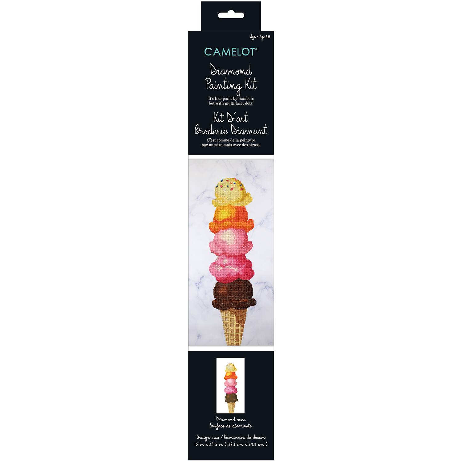 Camelot® Dots Ice Cream Diamond Painting Kit