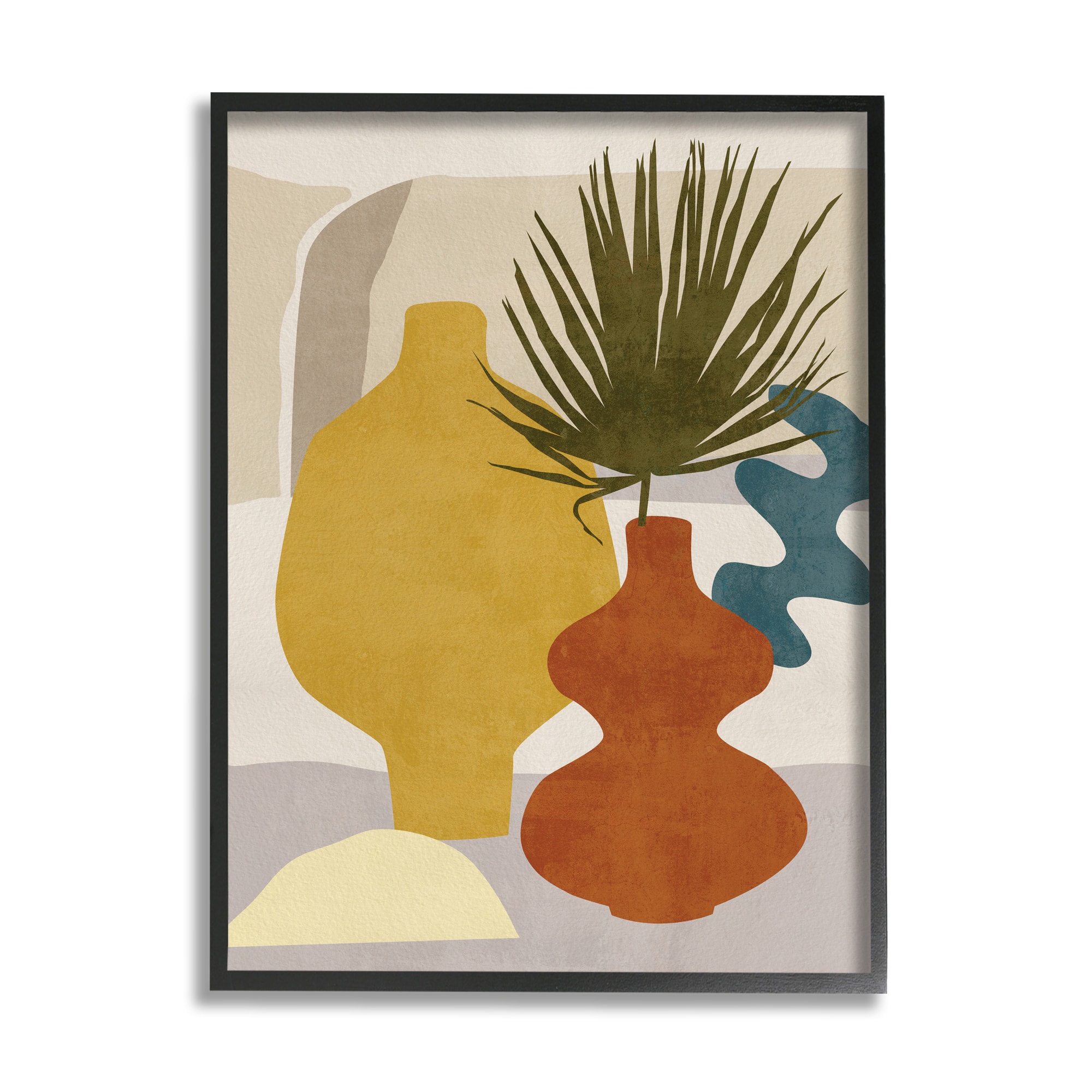 Stupell Industries Desert Summer Abstract Vases Wall Art in Frame